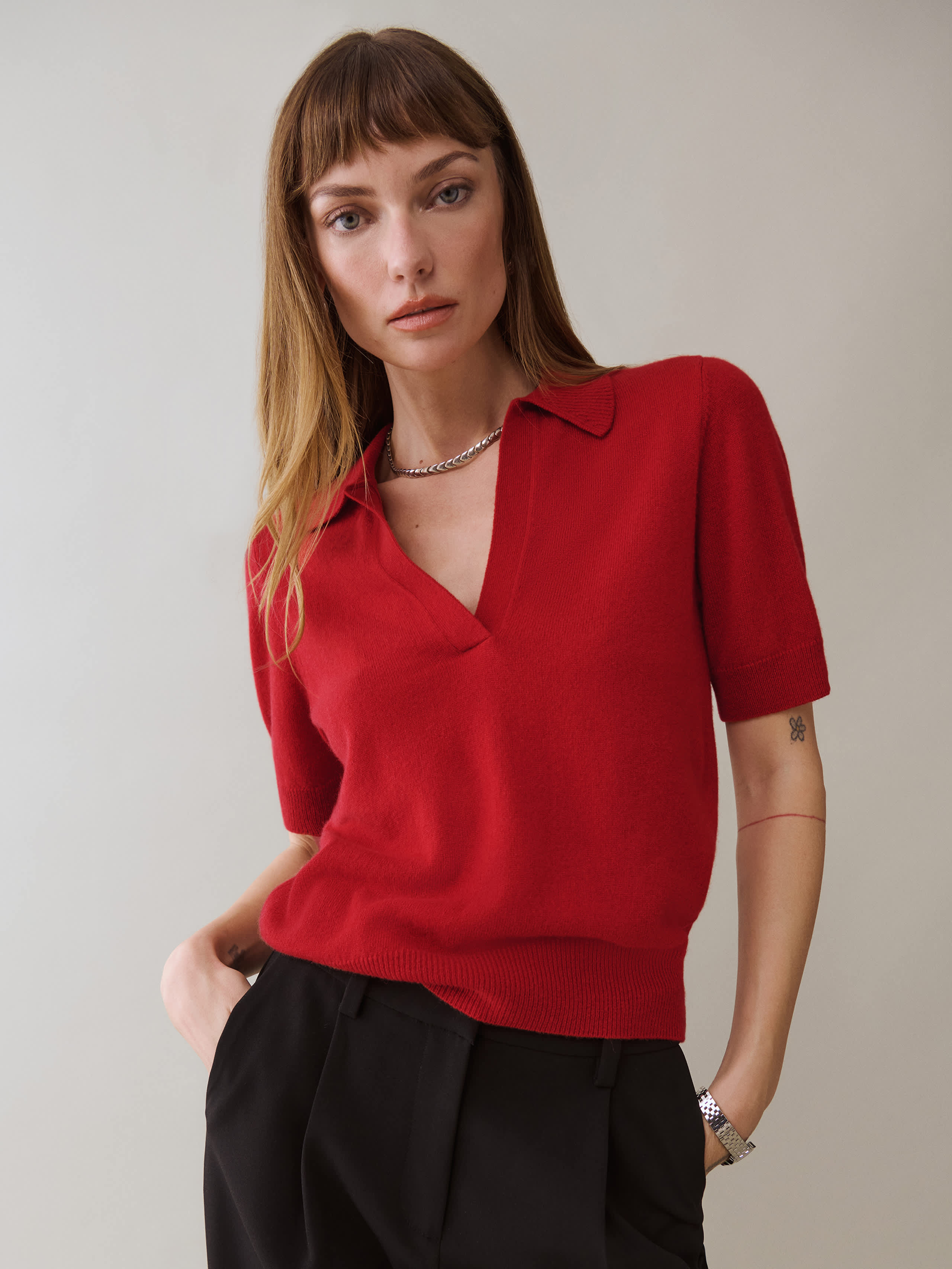 Clara Cashmere Crew Cardigan