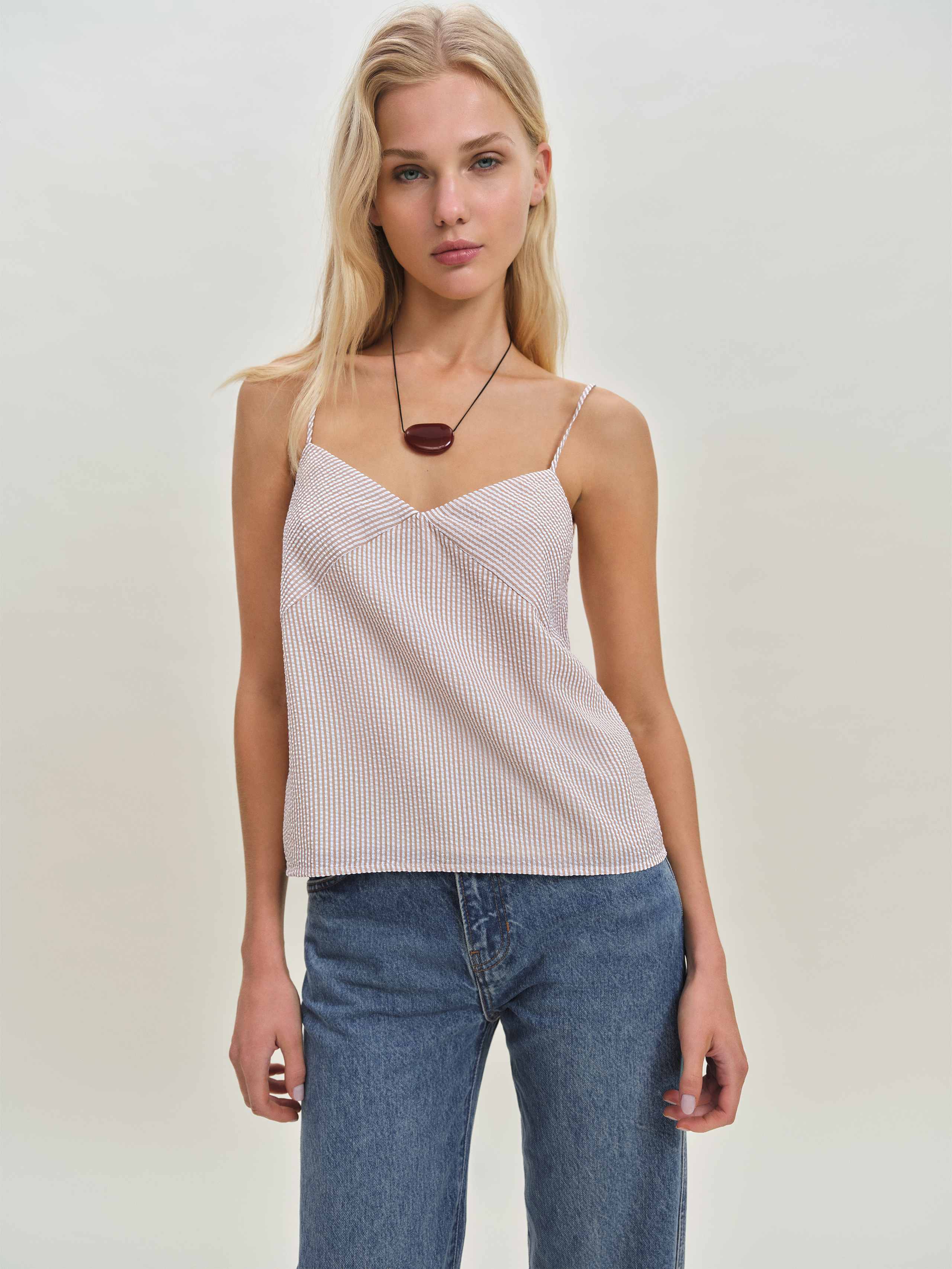 Reformation Emina Top In Naturel