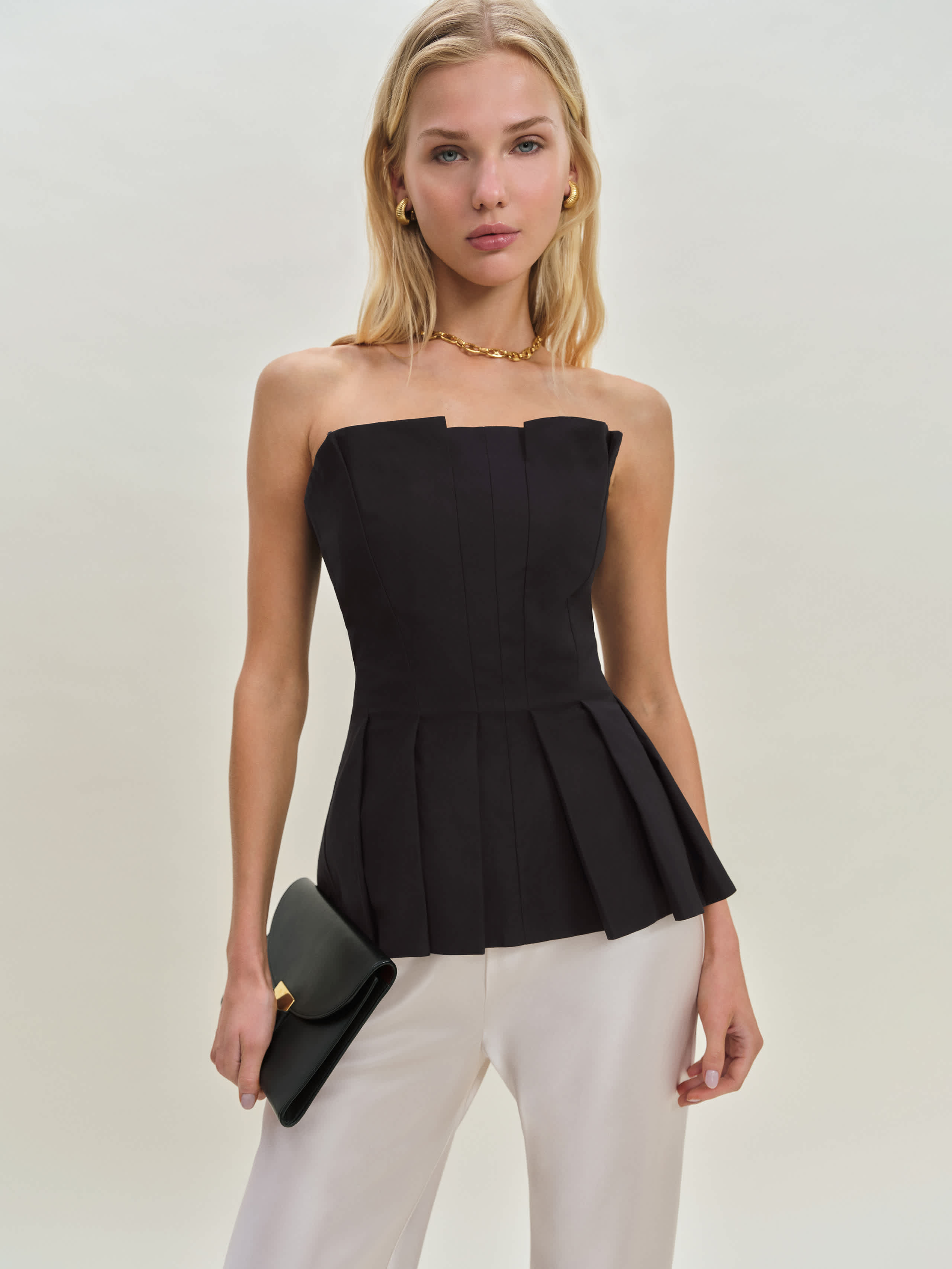 Reformation Haut Ashlyn In Noir