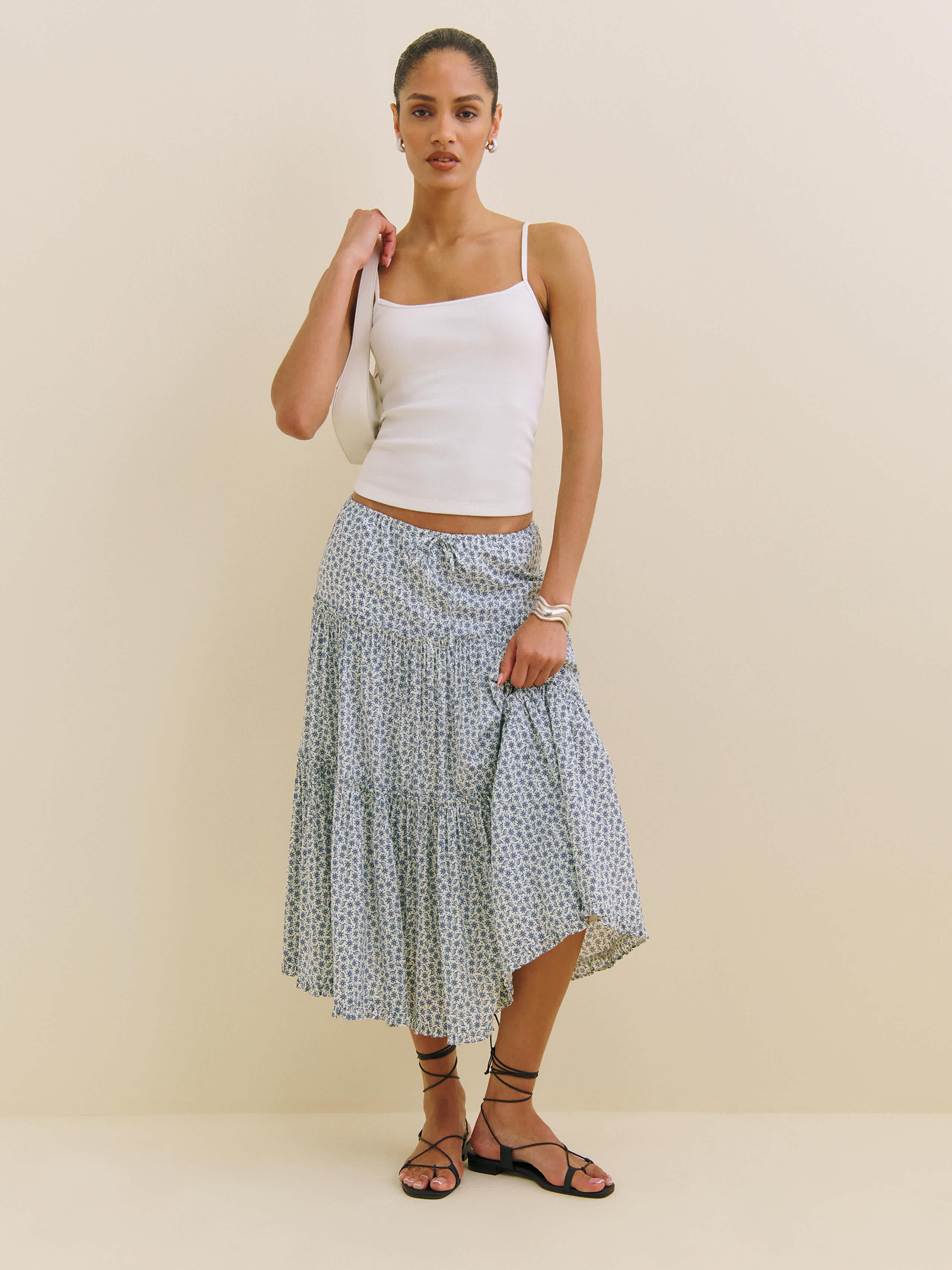 Reformation Jupe Laney In Gris