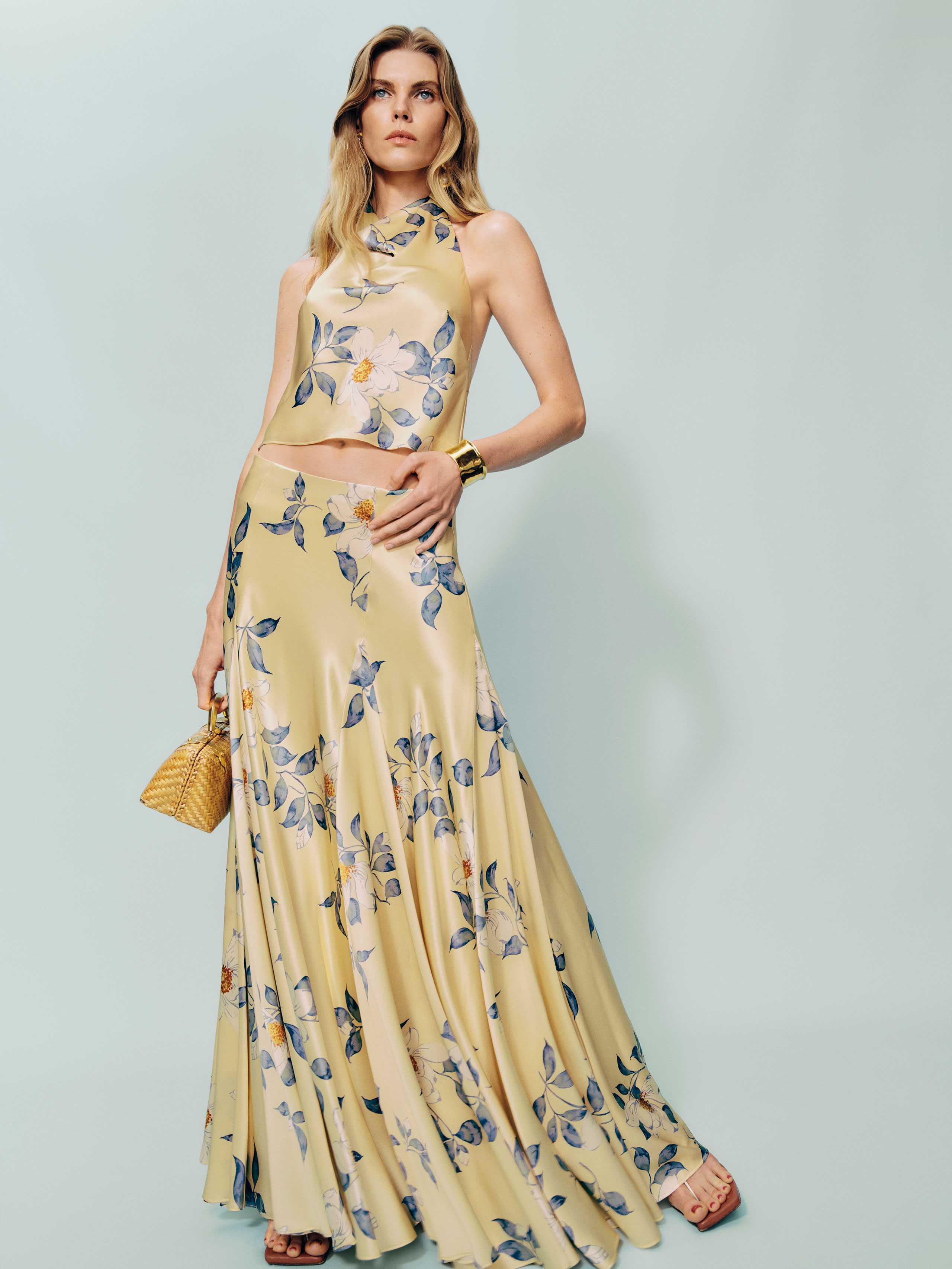 Reformation Sera Silk Two Piece