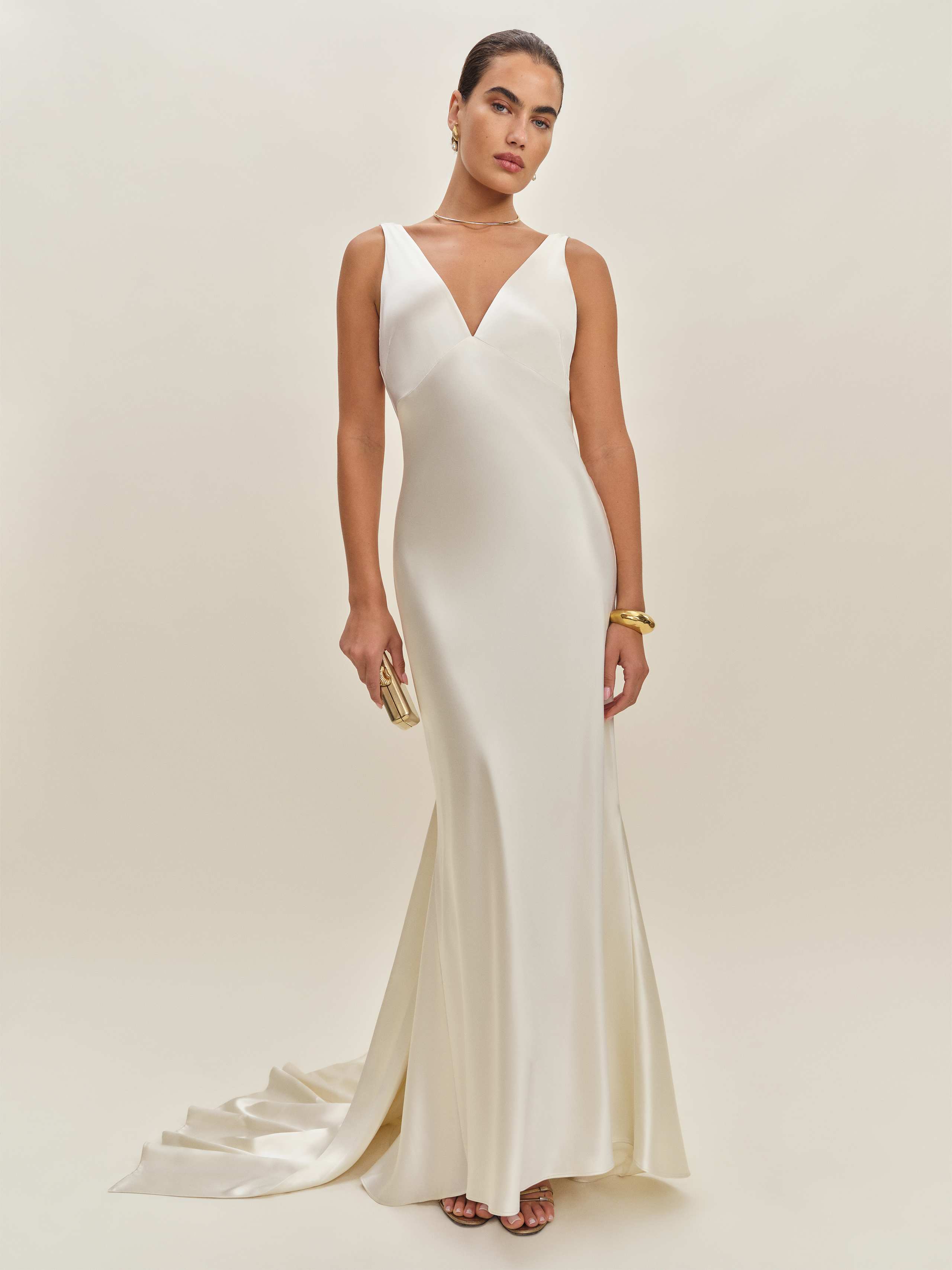 Reformation Robe En Soie Margot