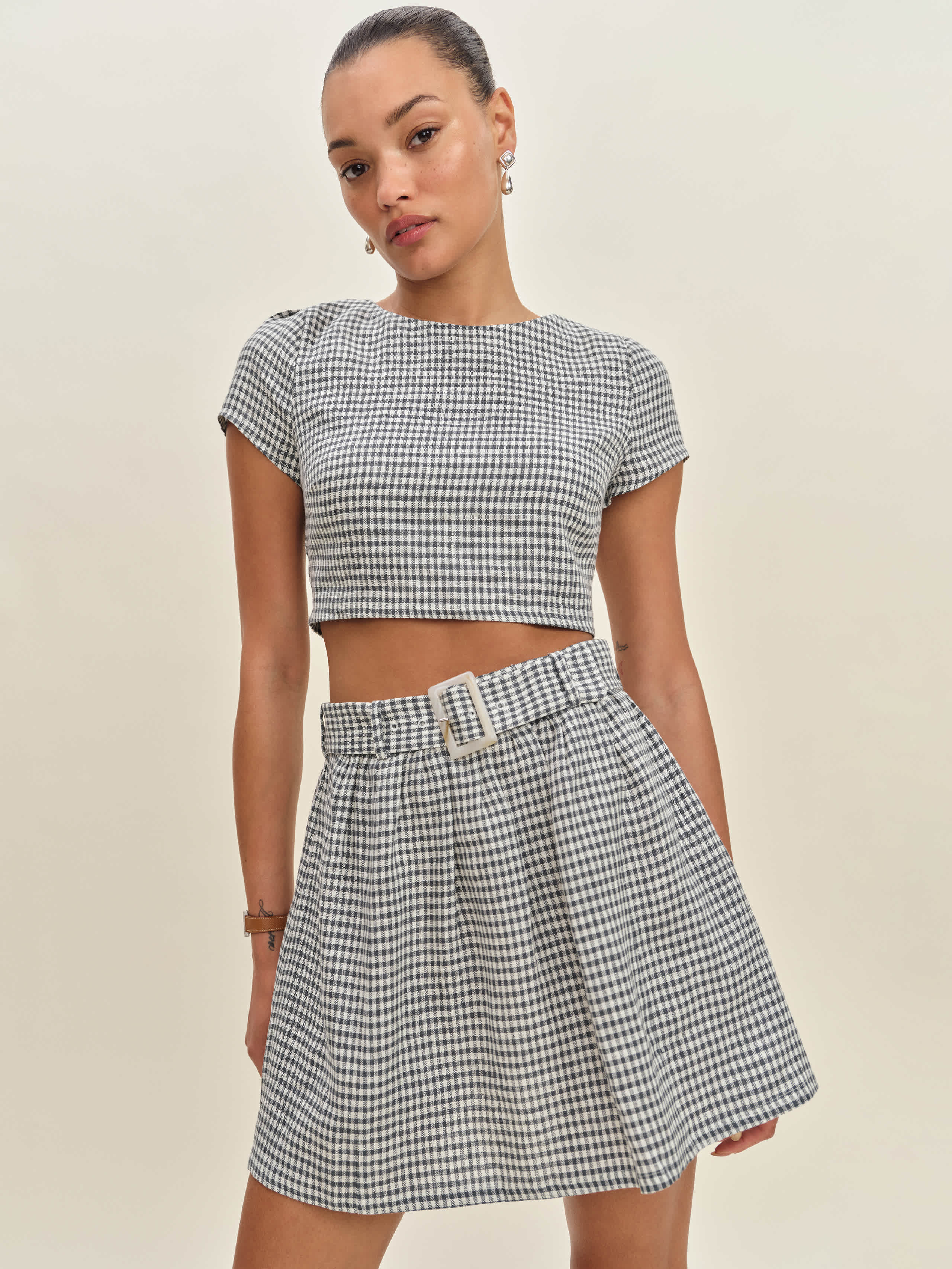 Reformation Ensemble En Lin Niki Avec Ceinture