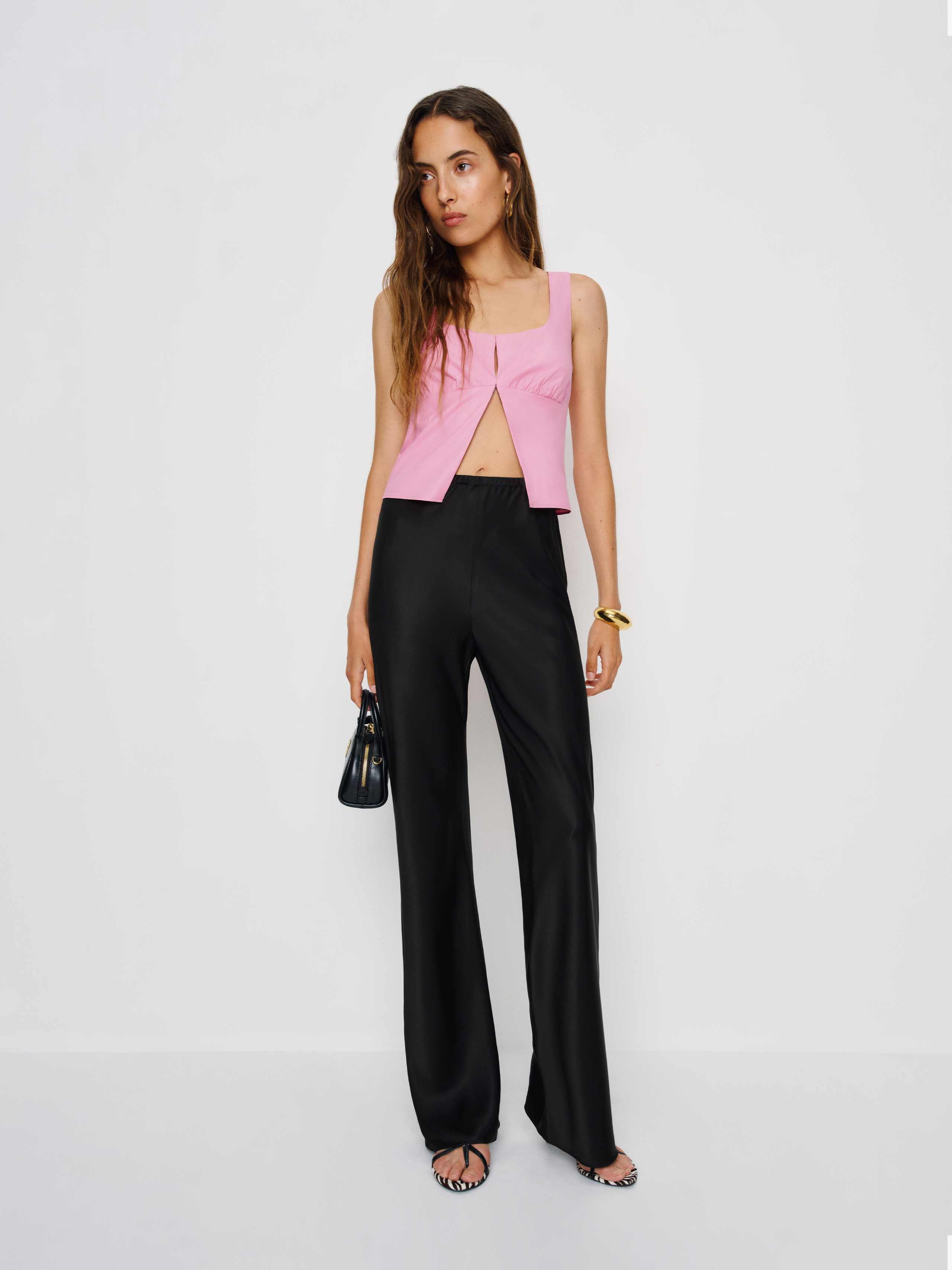 Reformation Jianna Top In Pink