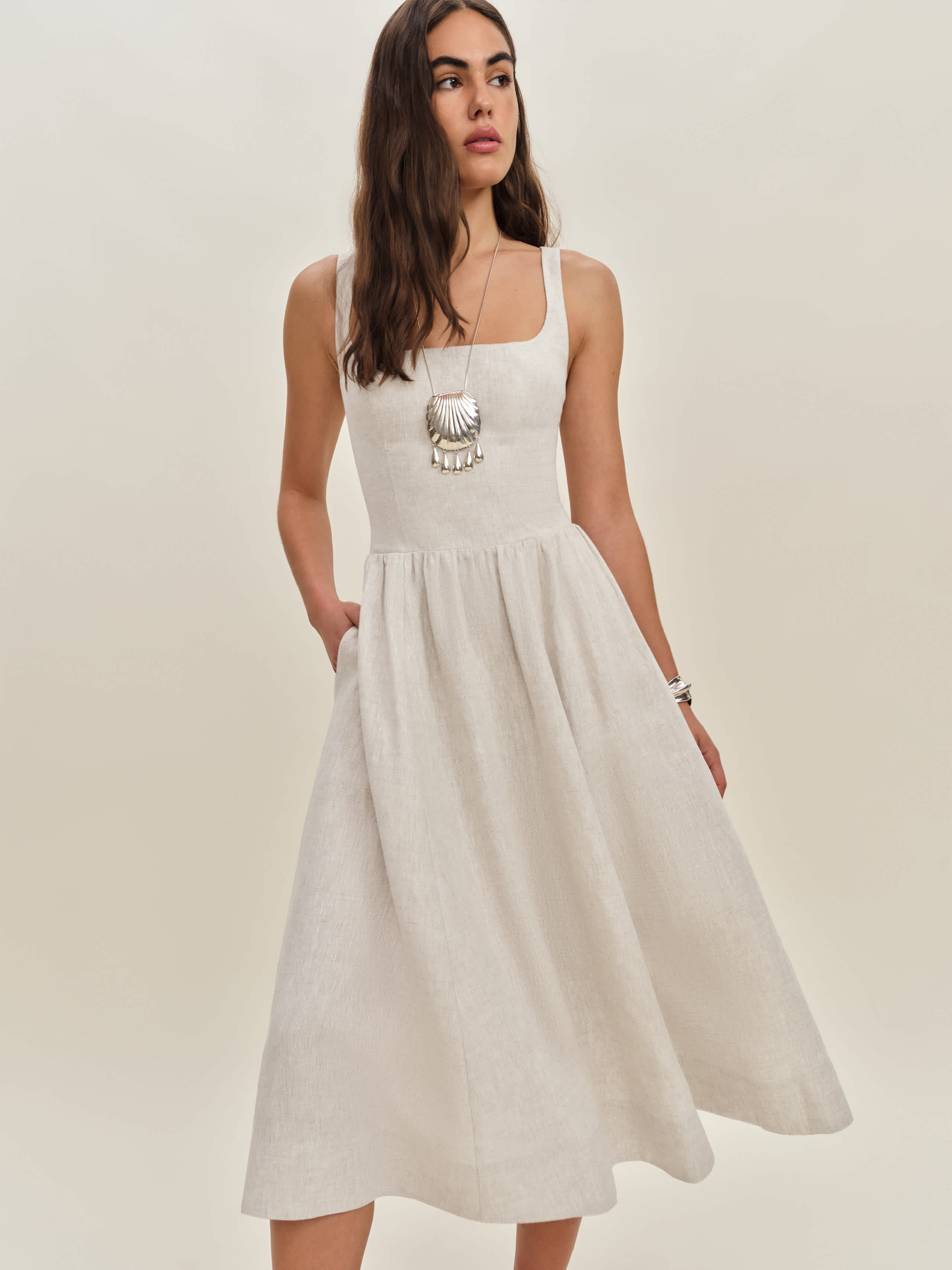 Reformation Janu Linen Dress
