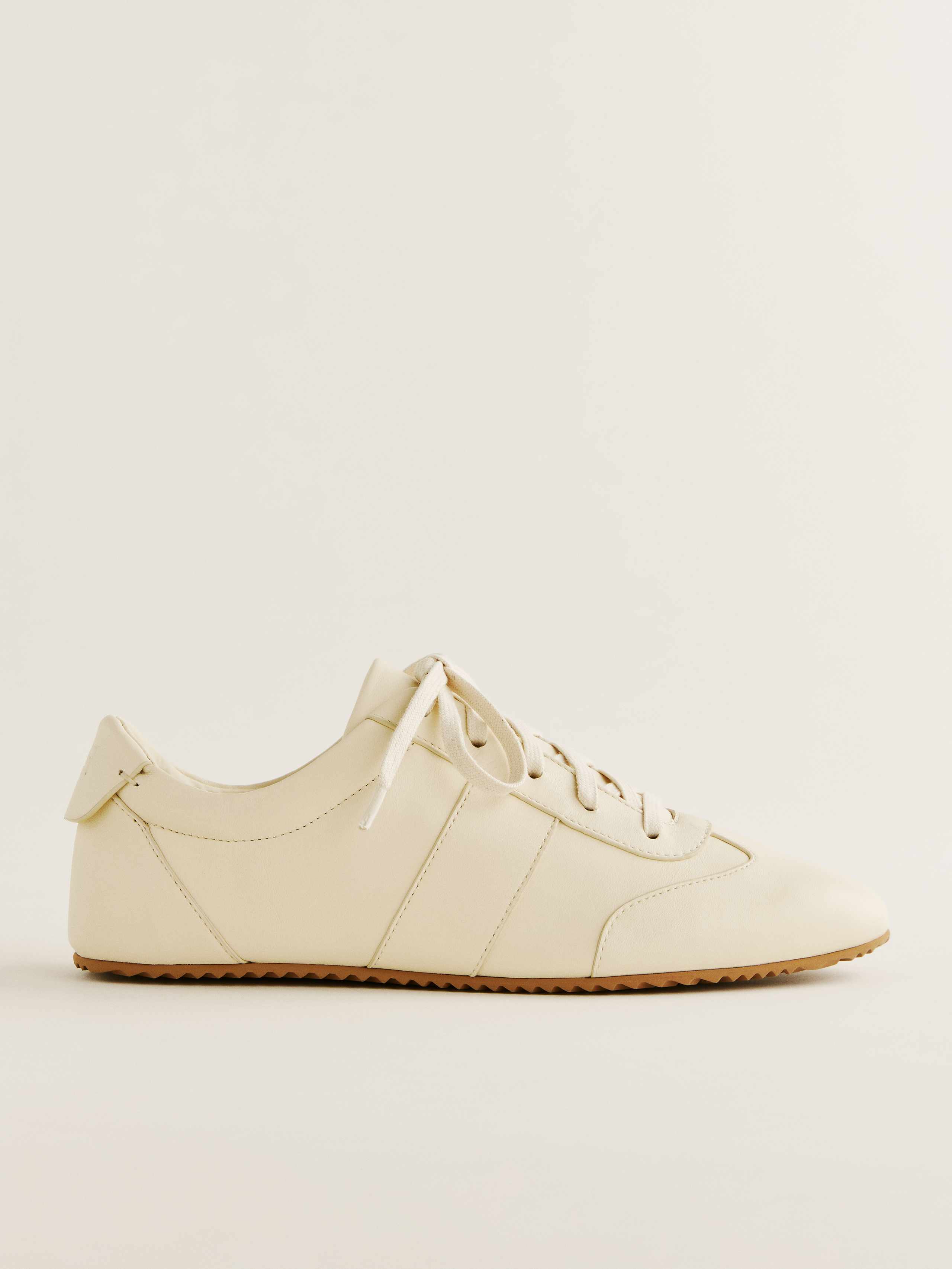 Reformation Terra Sneaker In Cream Puff Leather