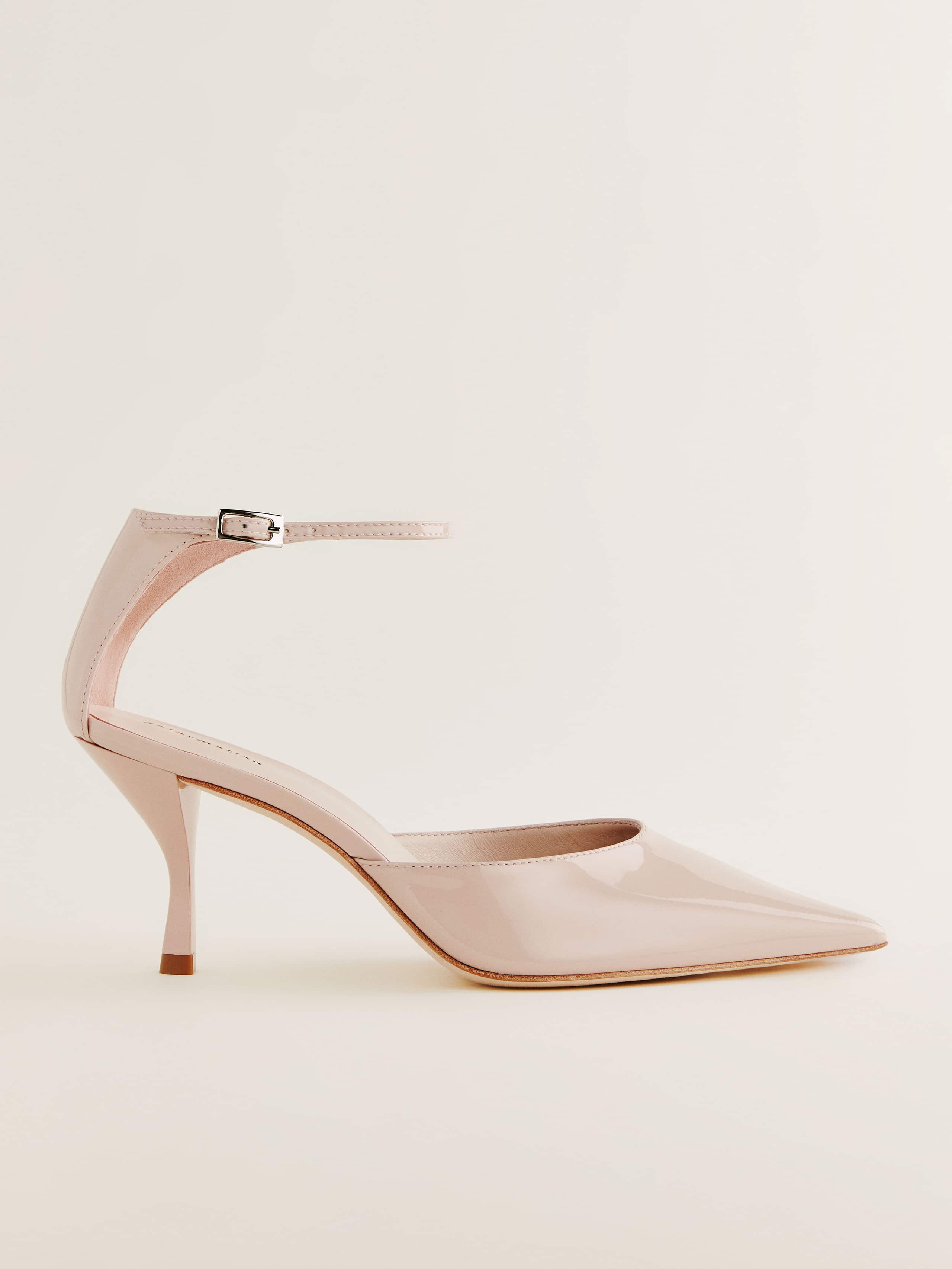Reformation Nessa Heeled Pump In Alabaster Patent