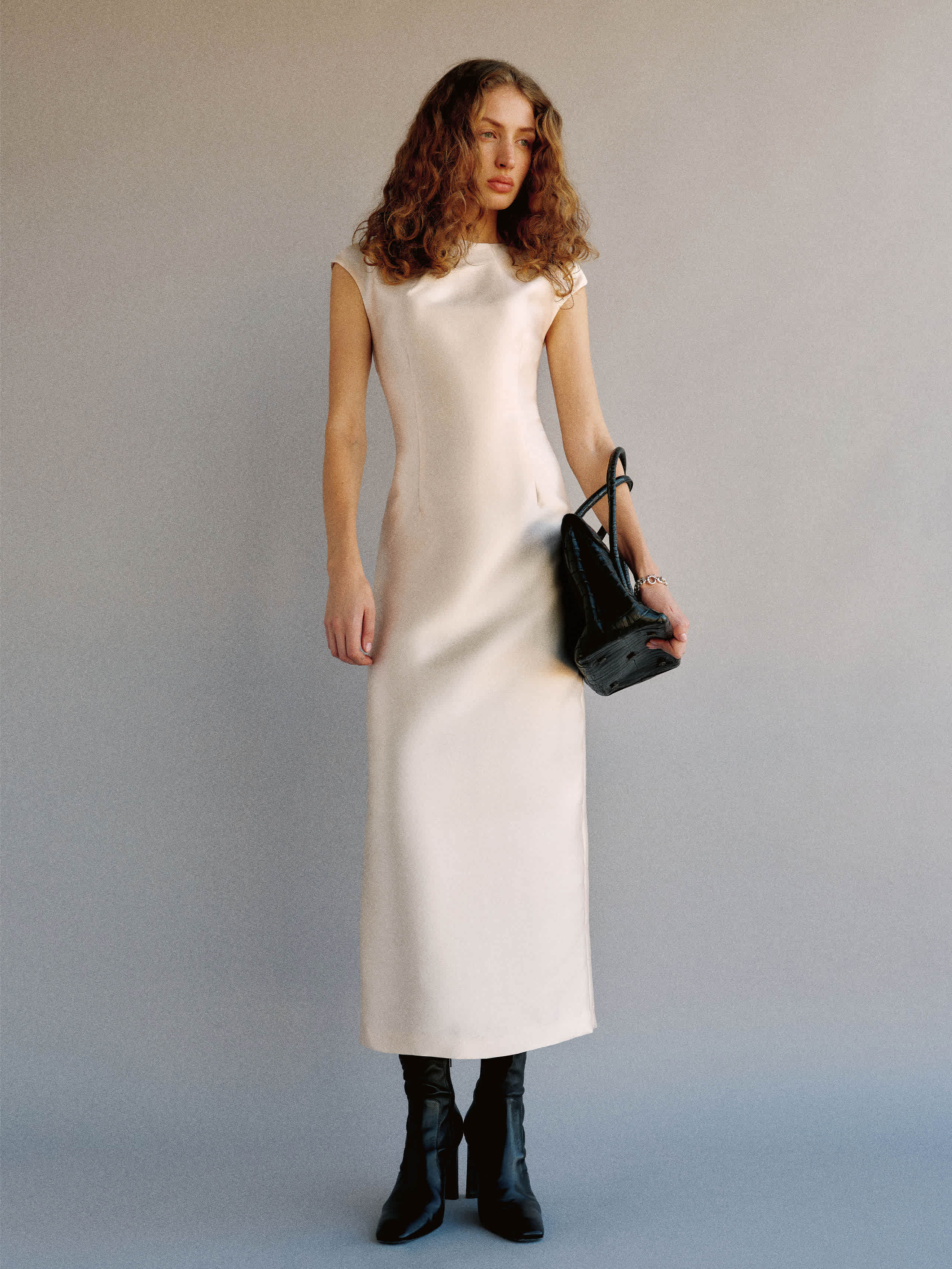 Reformation Belden Dress In White