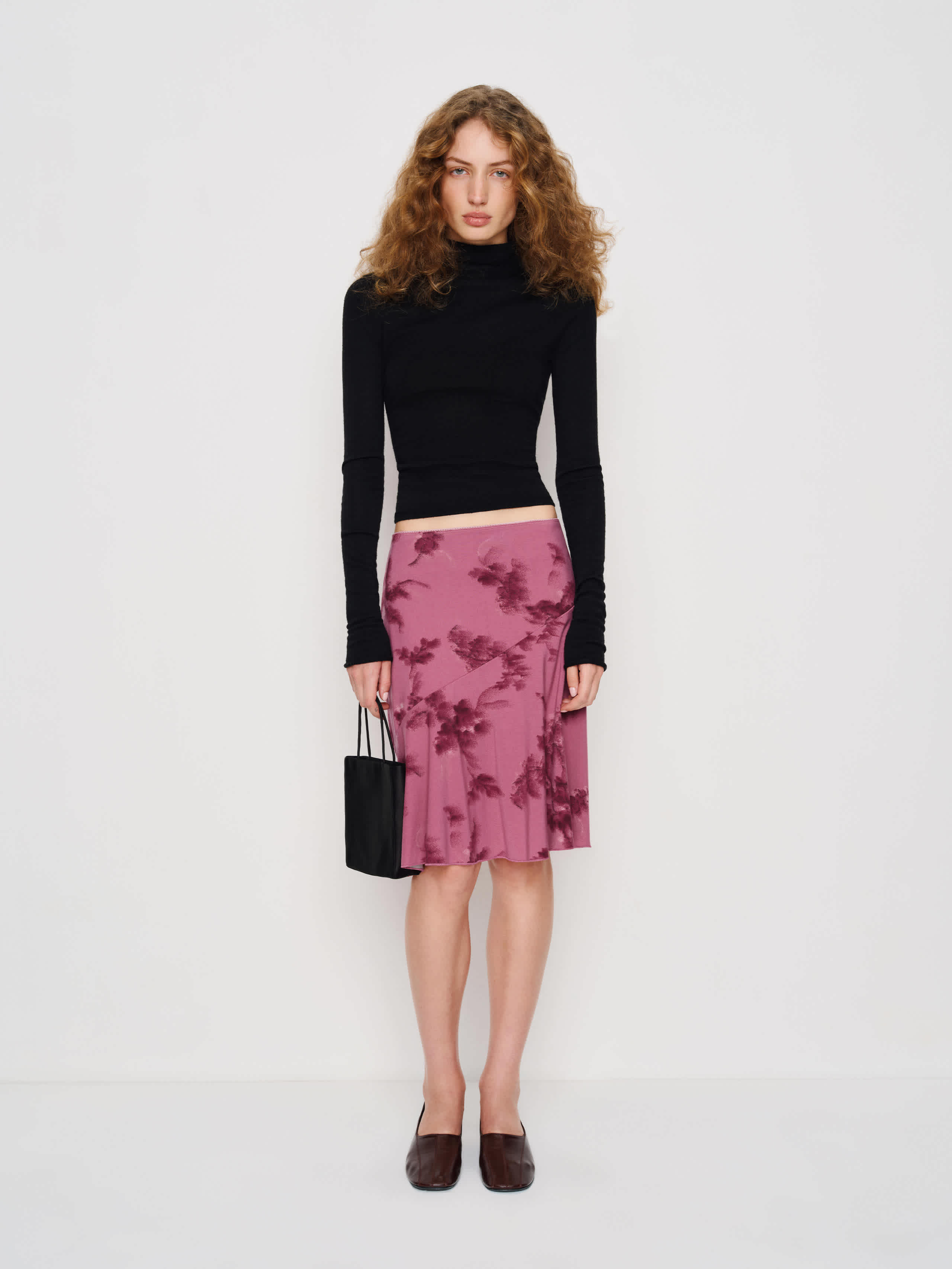 Reformation Cora Knit Skirt In Pink