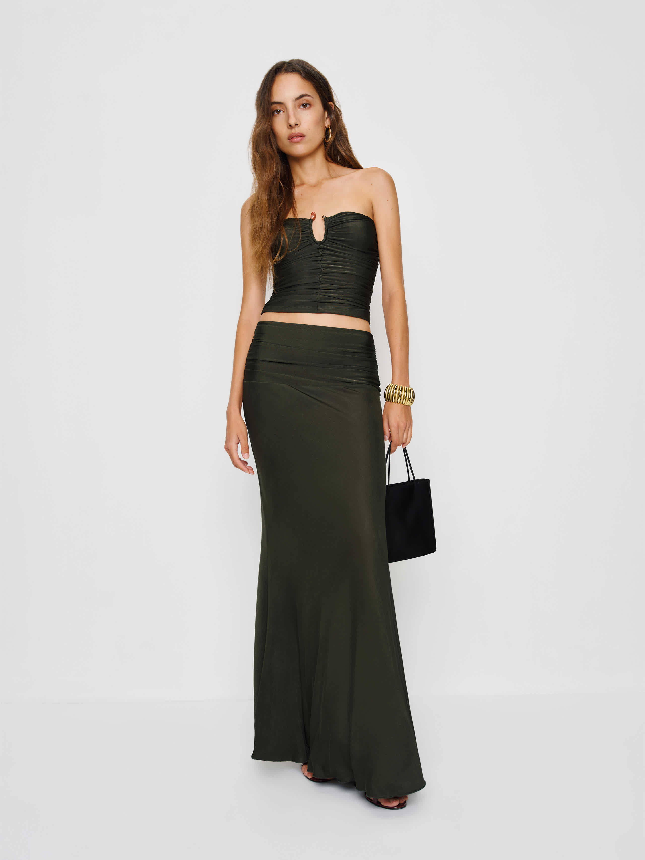 Reformation Amir Knit Two Piece In Black