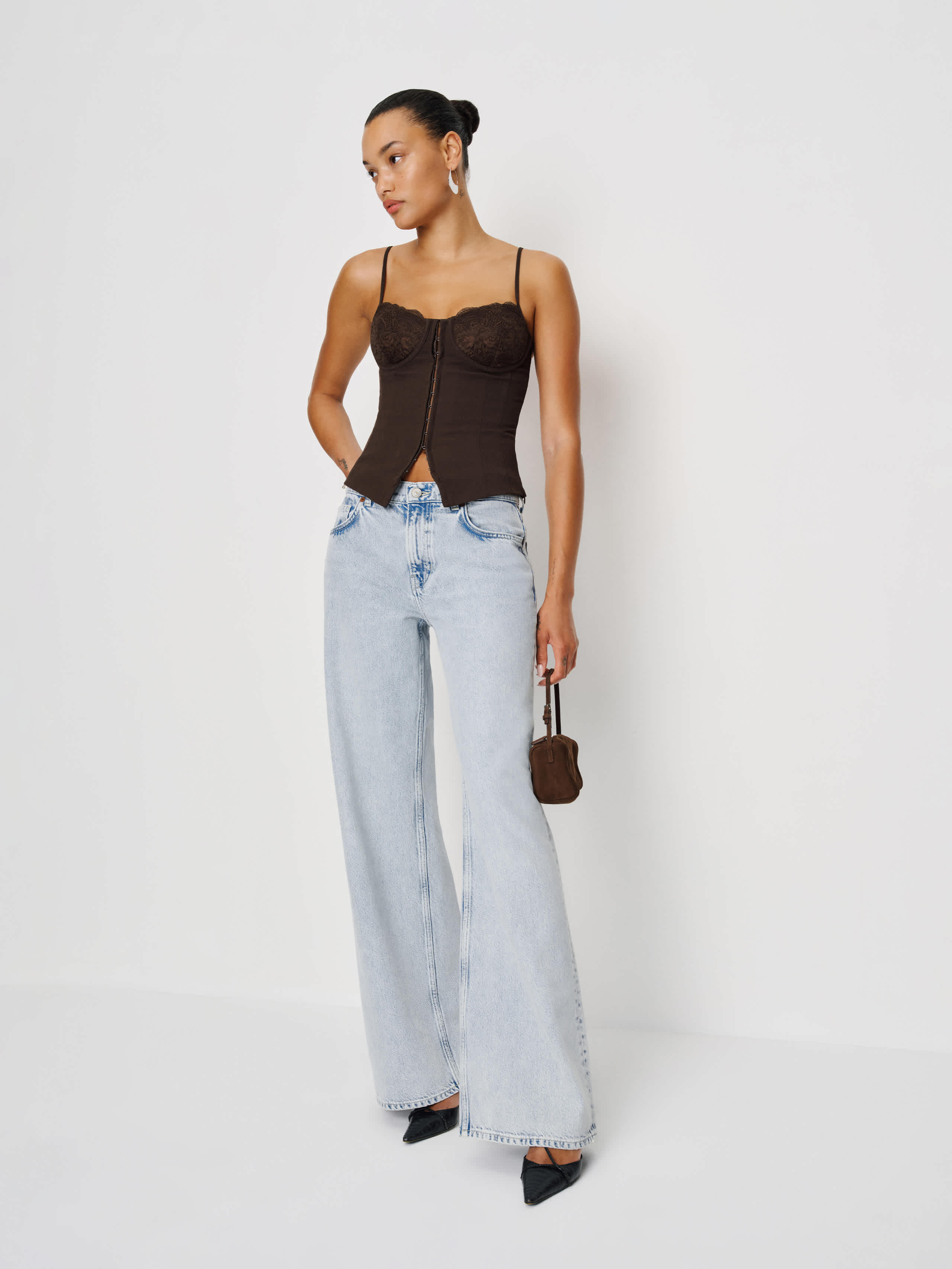 Reformation Italiana Top In Brown