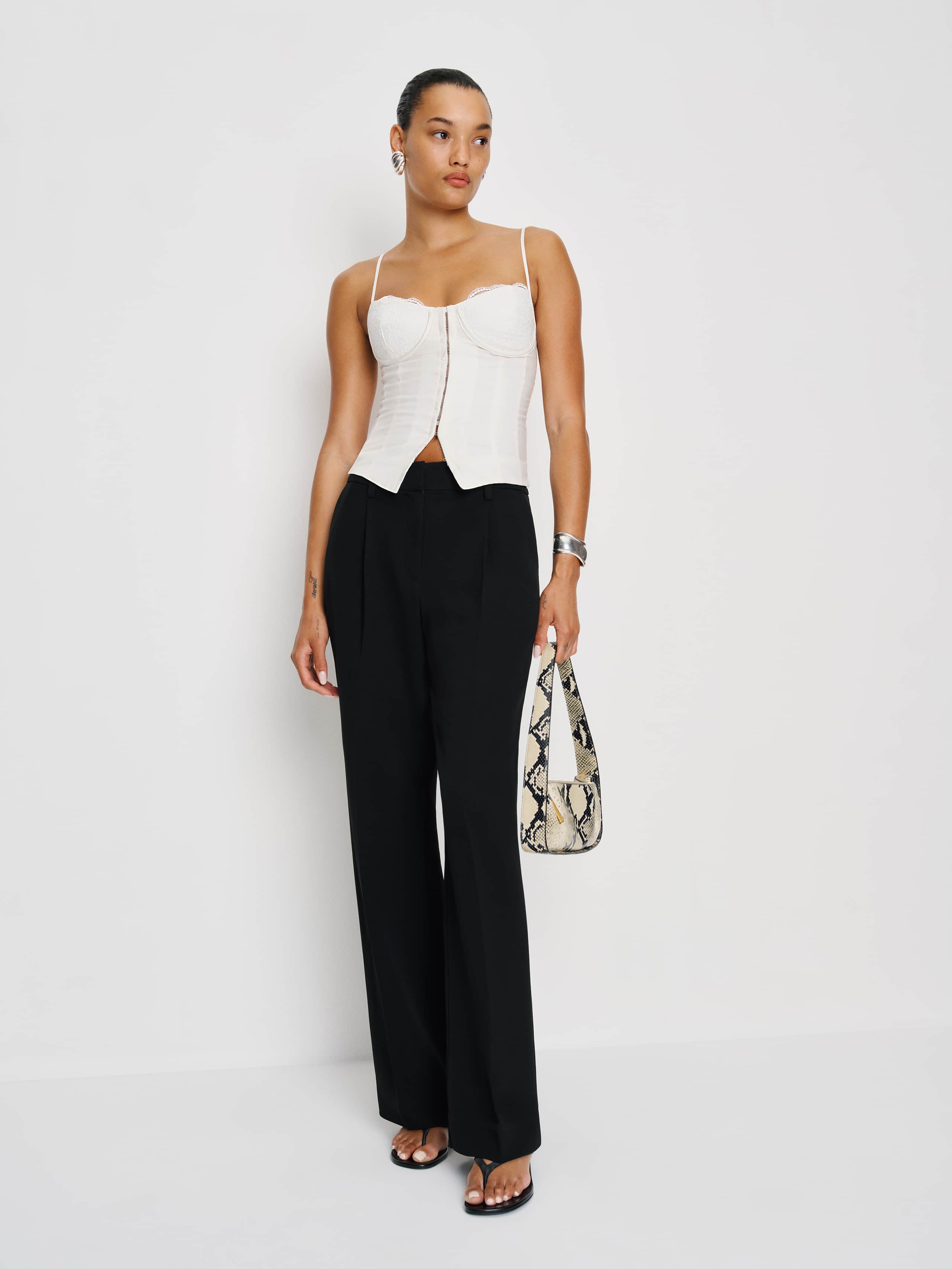 Reformation Italiana Top In White