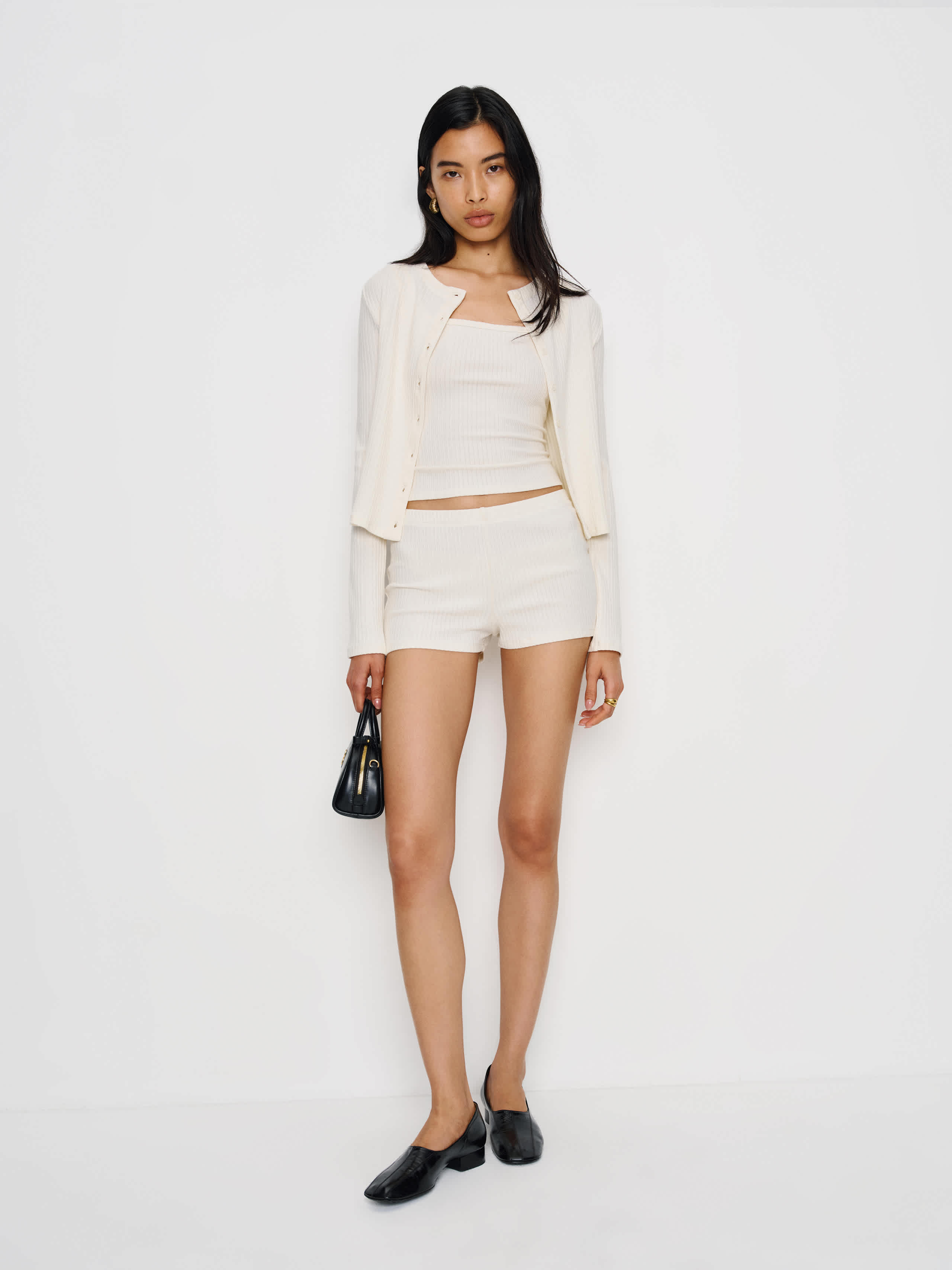 Reformation Kai Knit Three Piece In White