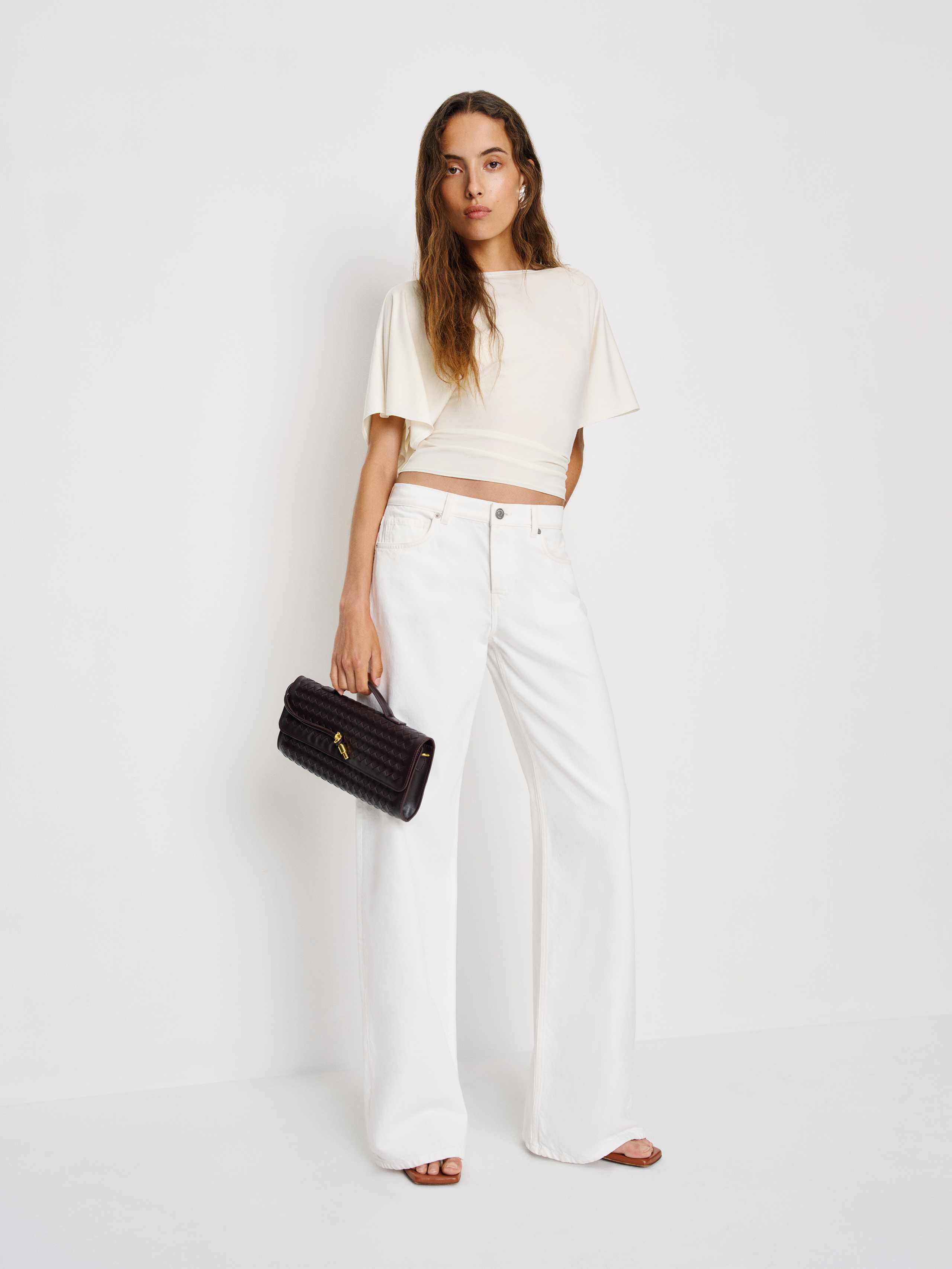 Reformation Avery Knit Top In White