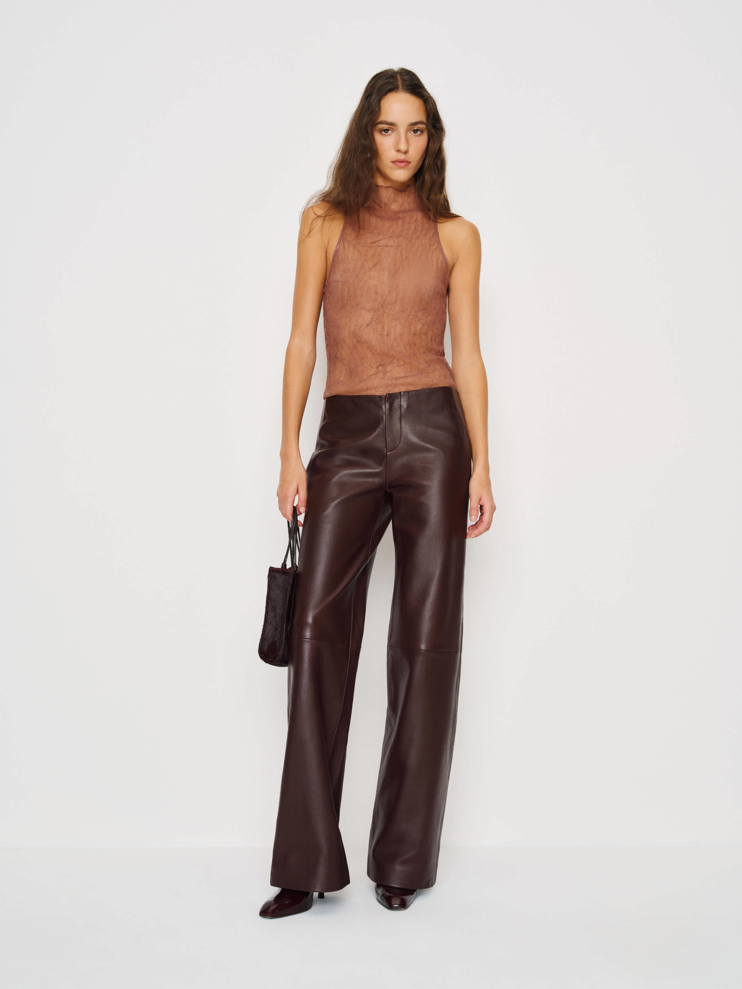 Reformation Kenji Knit Top In Nude
