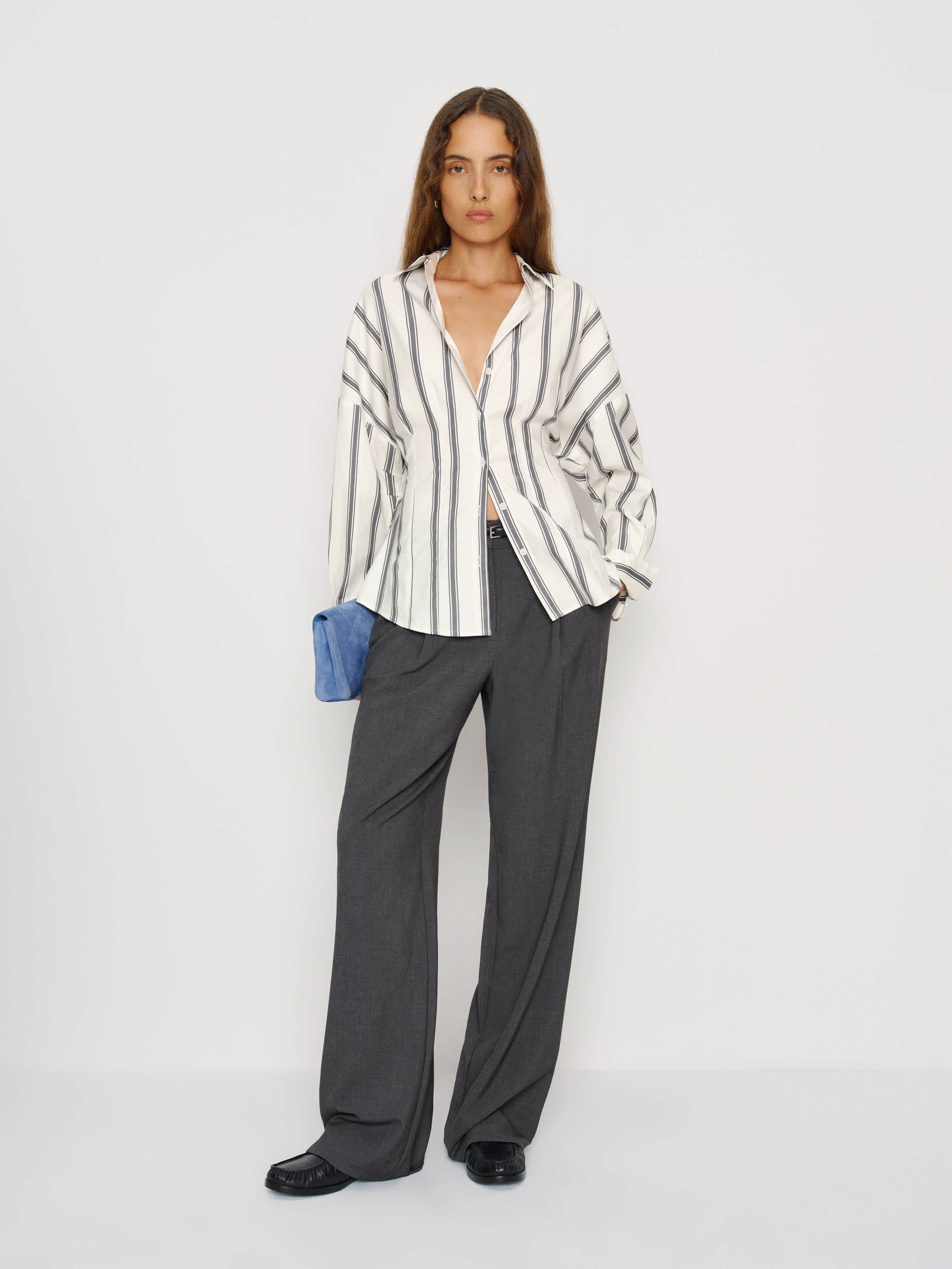 Reformation Vanta Shirt In Multi