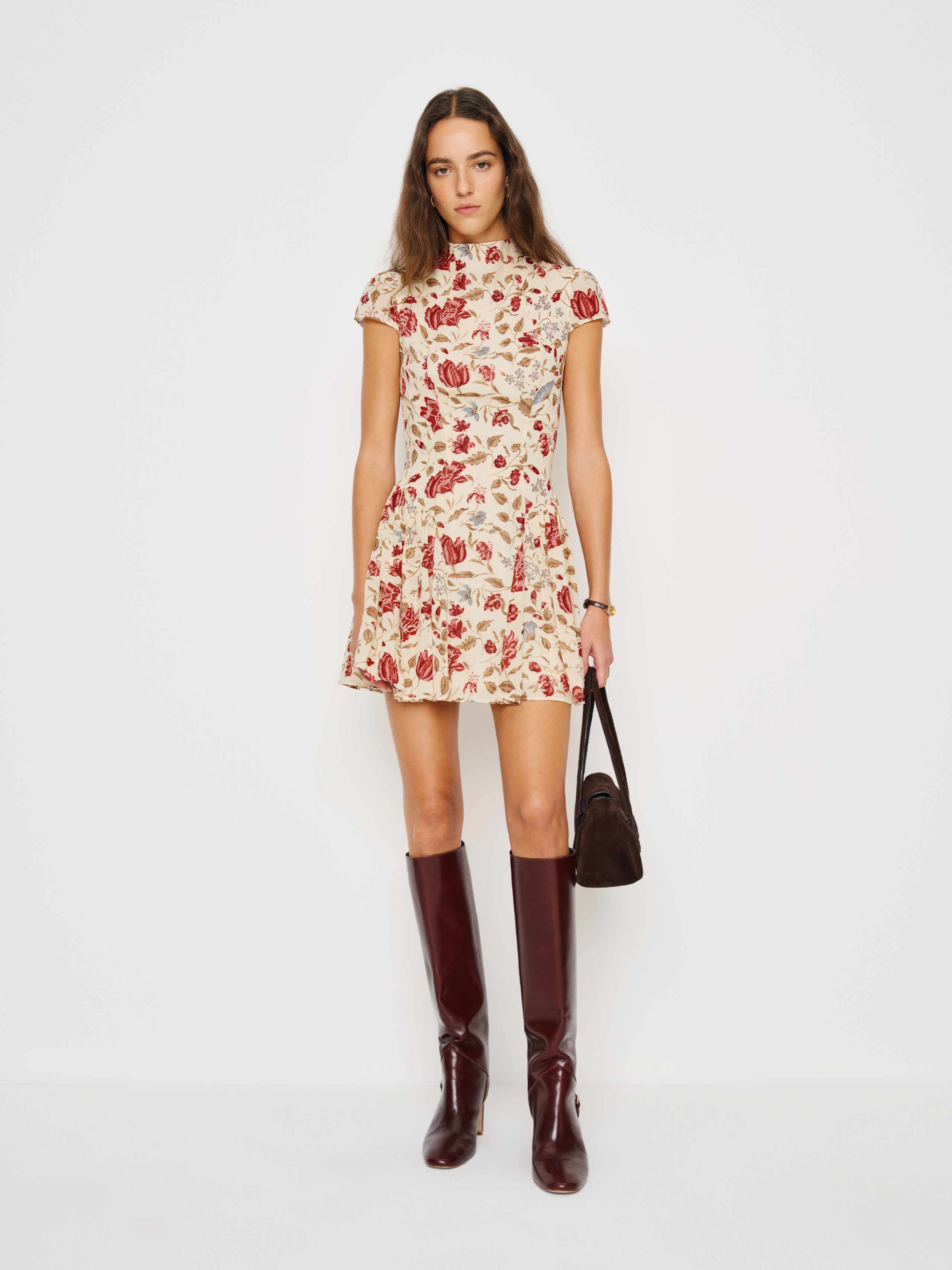 Reformation Maven Mini Dress In Multi