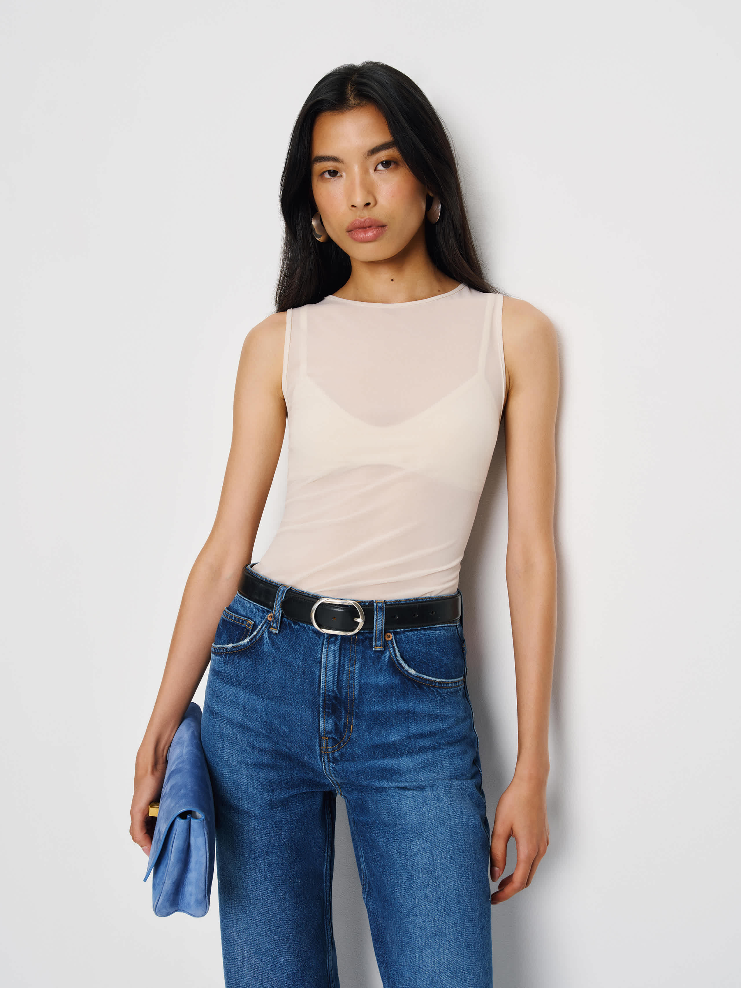 Reformation Eyre Knit Top In White
