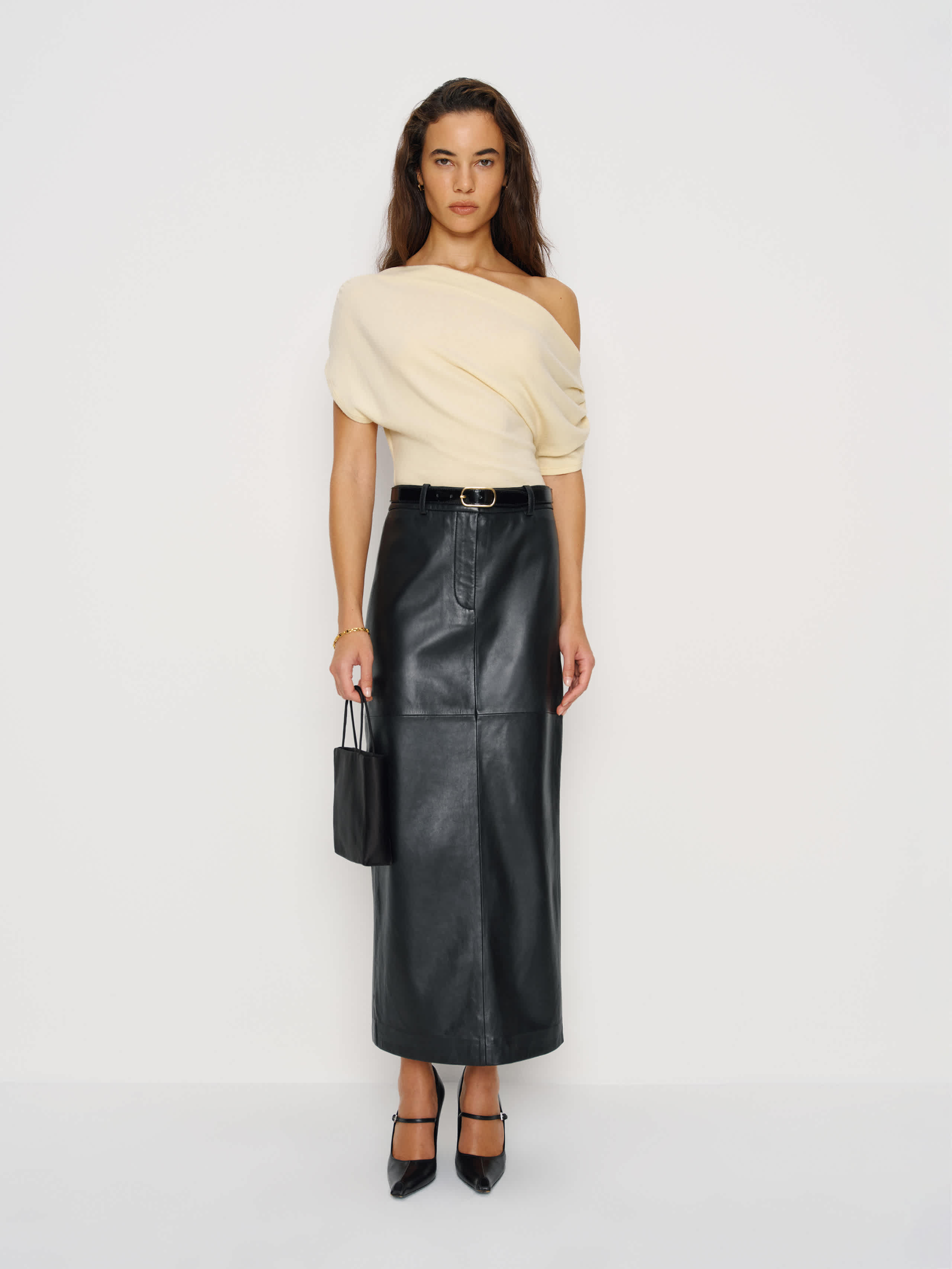 Reformation Iris Knit Top In Neutral