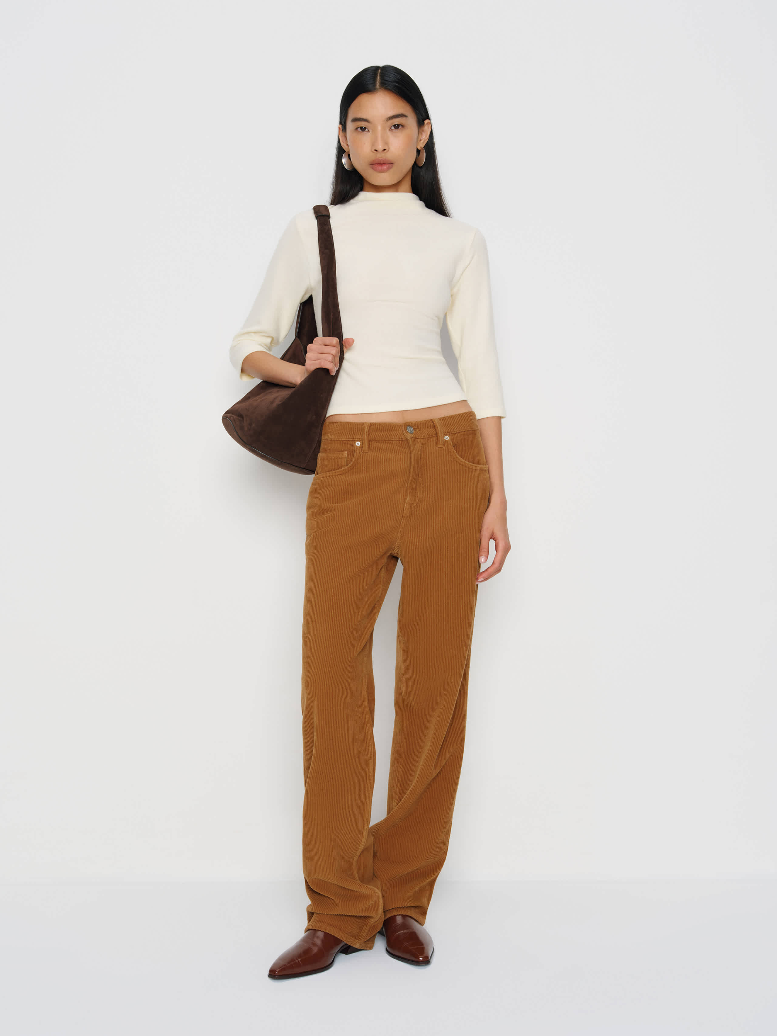 Reformation Camille Knit Top In White