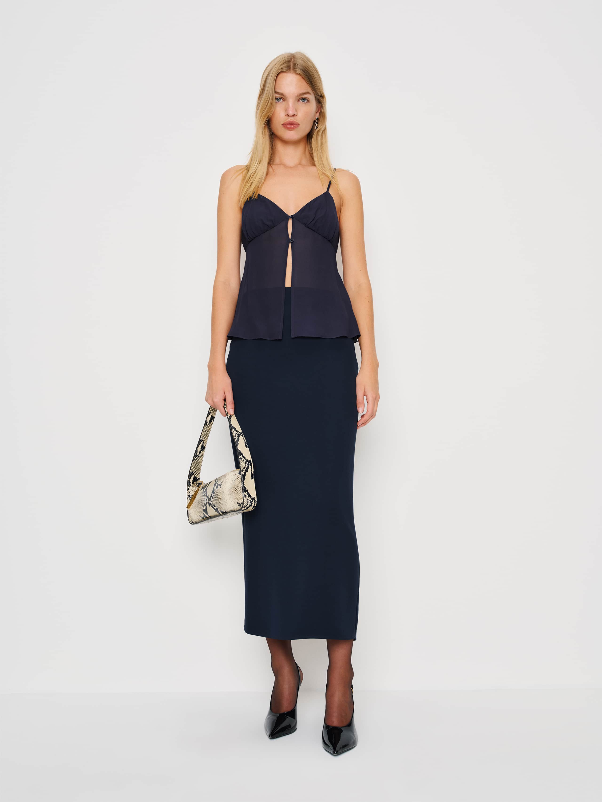 Reformation Kari Two Piece In Blue