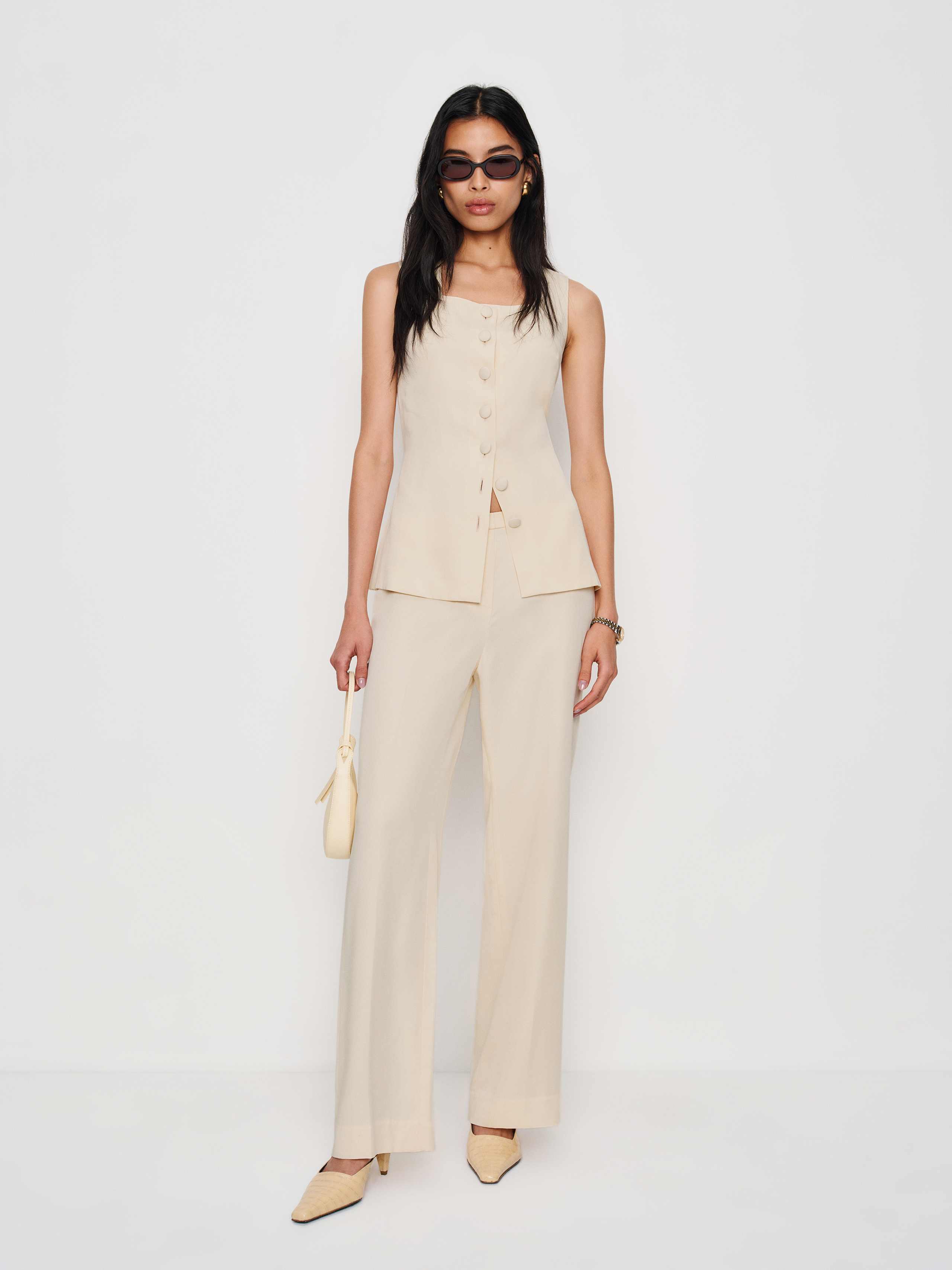 Reformation Maren Two Piece In White