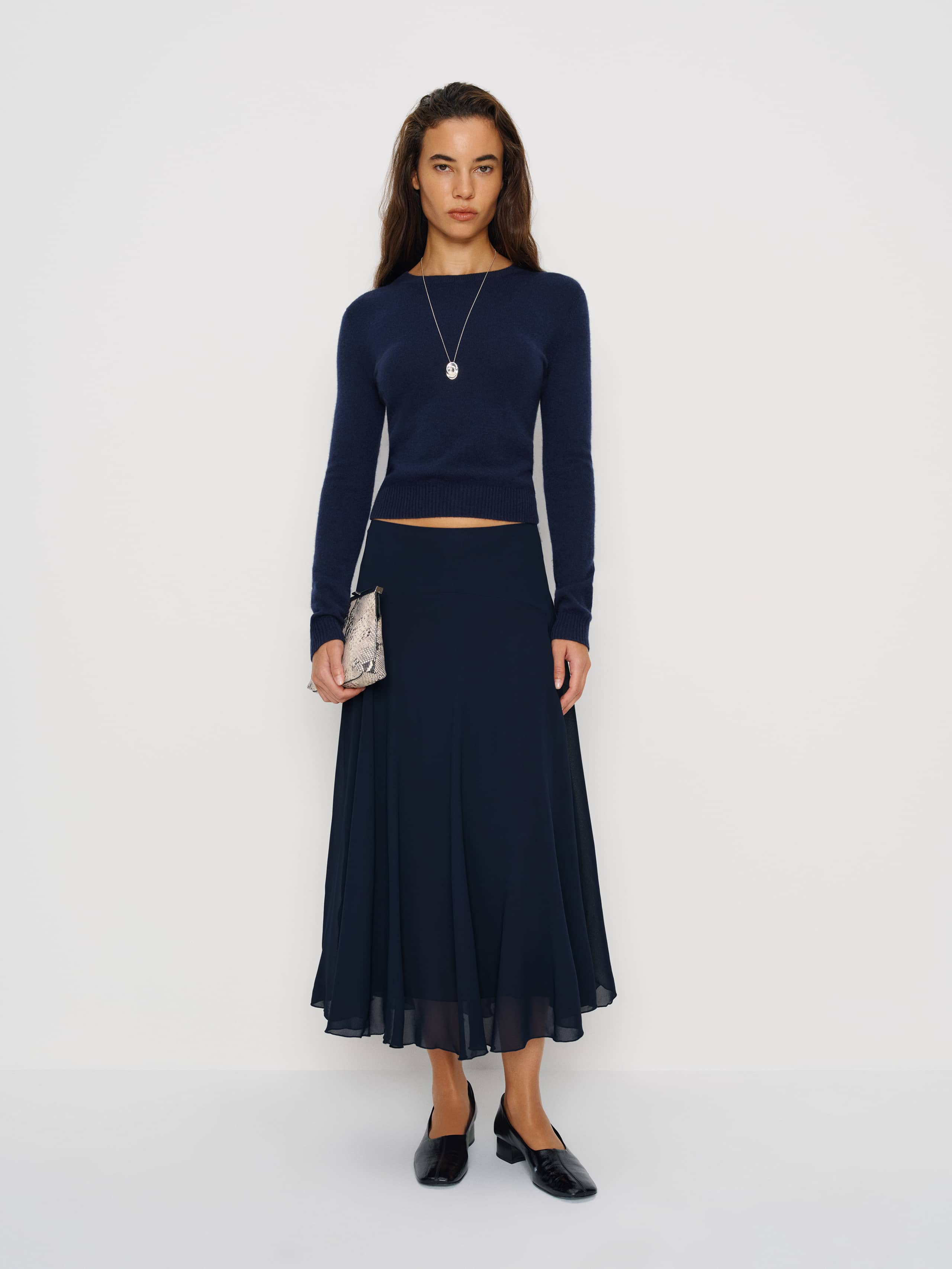 Reformation Sophie Skirt In Blue