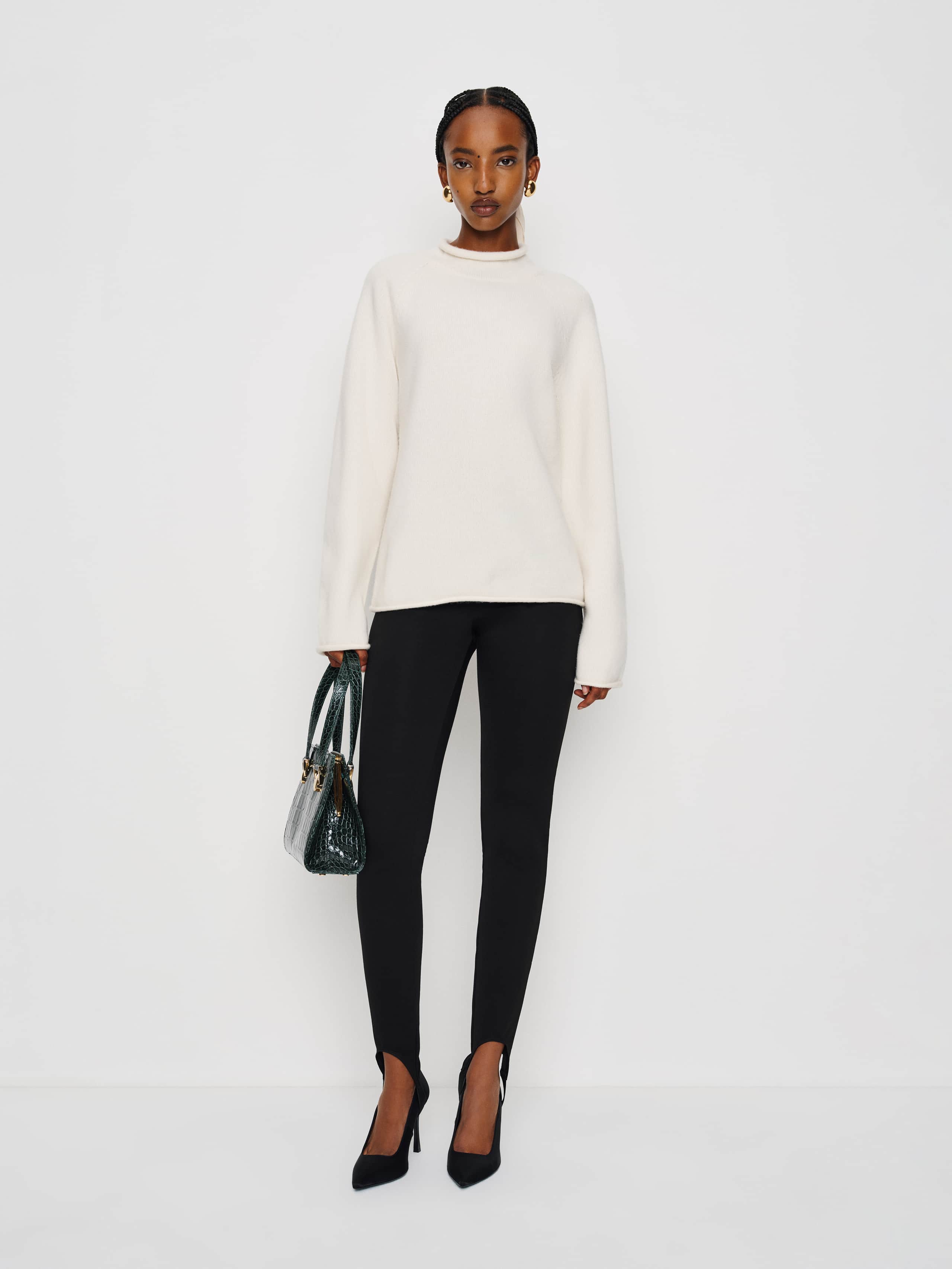 Reformation Needle Legging In Black