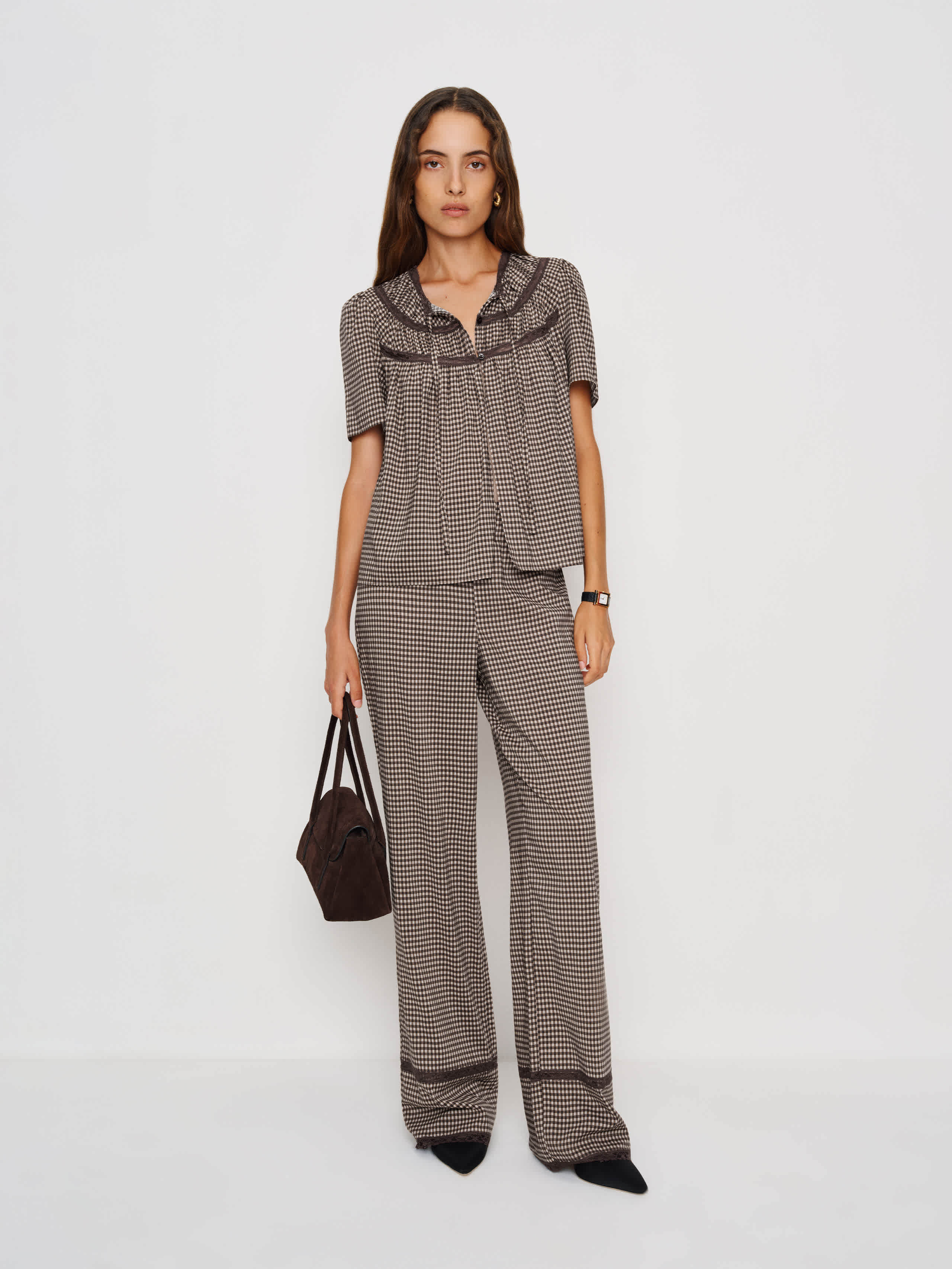 Reformation Buttercup Hour Pj Set In Gray