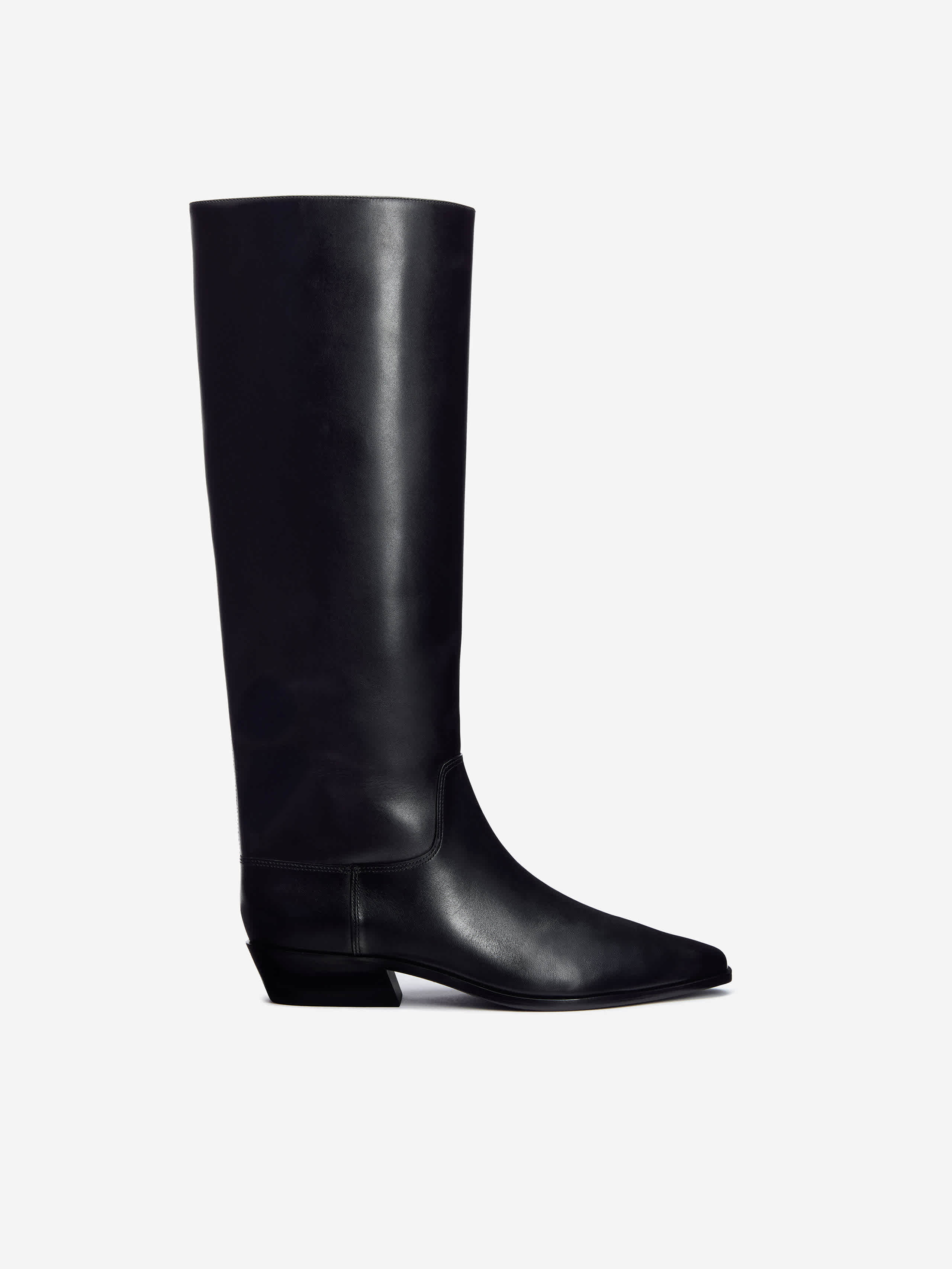 Reformation Dominique Knee Boot In Black