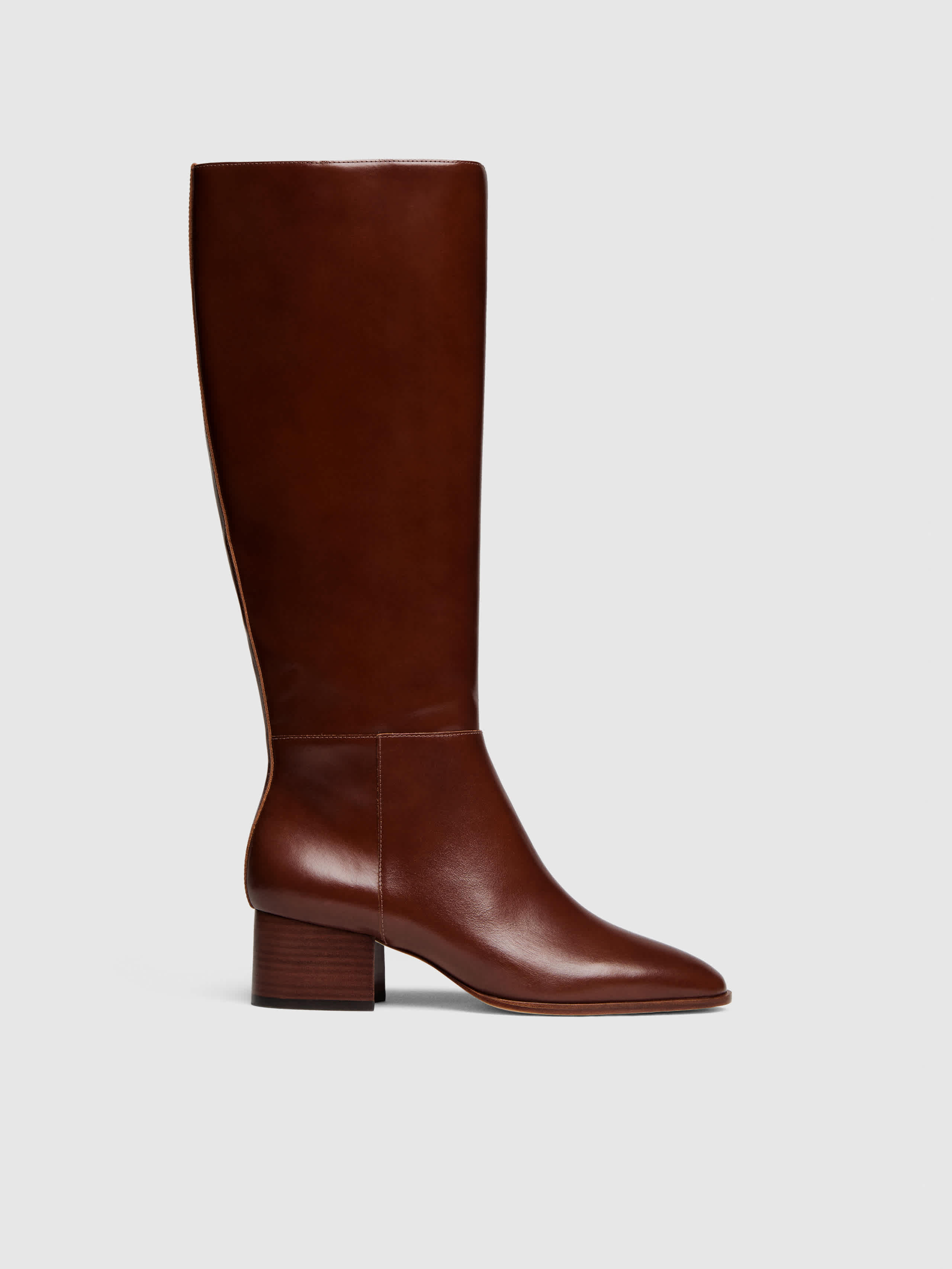 Reformation Gilly Knee Boot In Brown