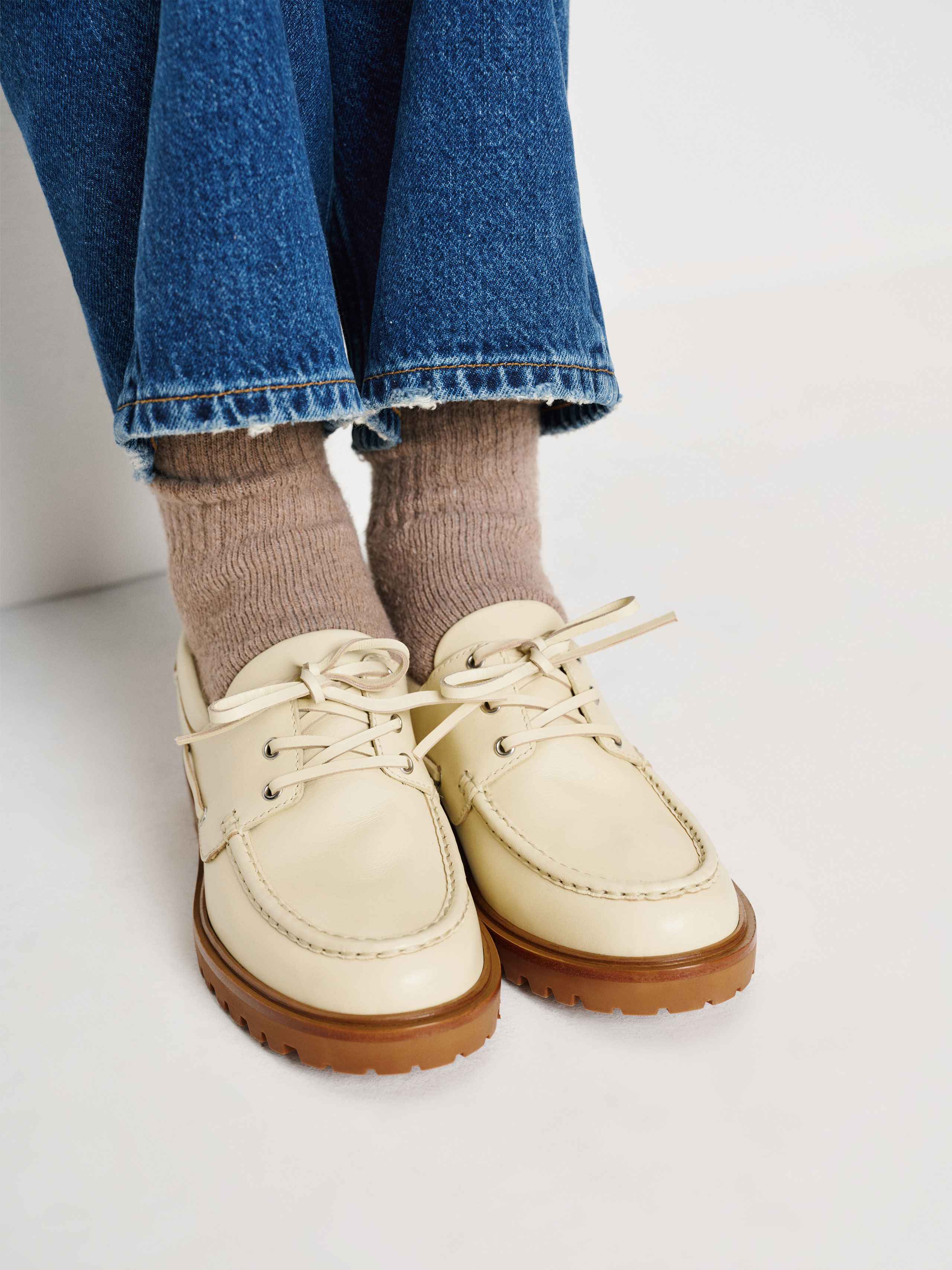 Reformation Oakland Boat Loafer In Multi