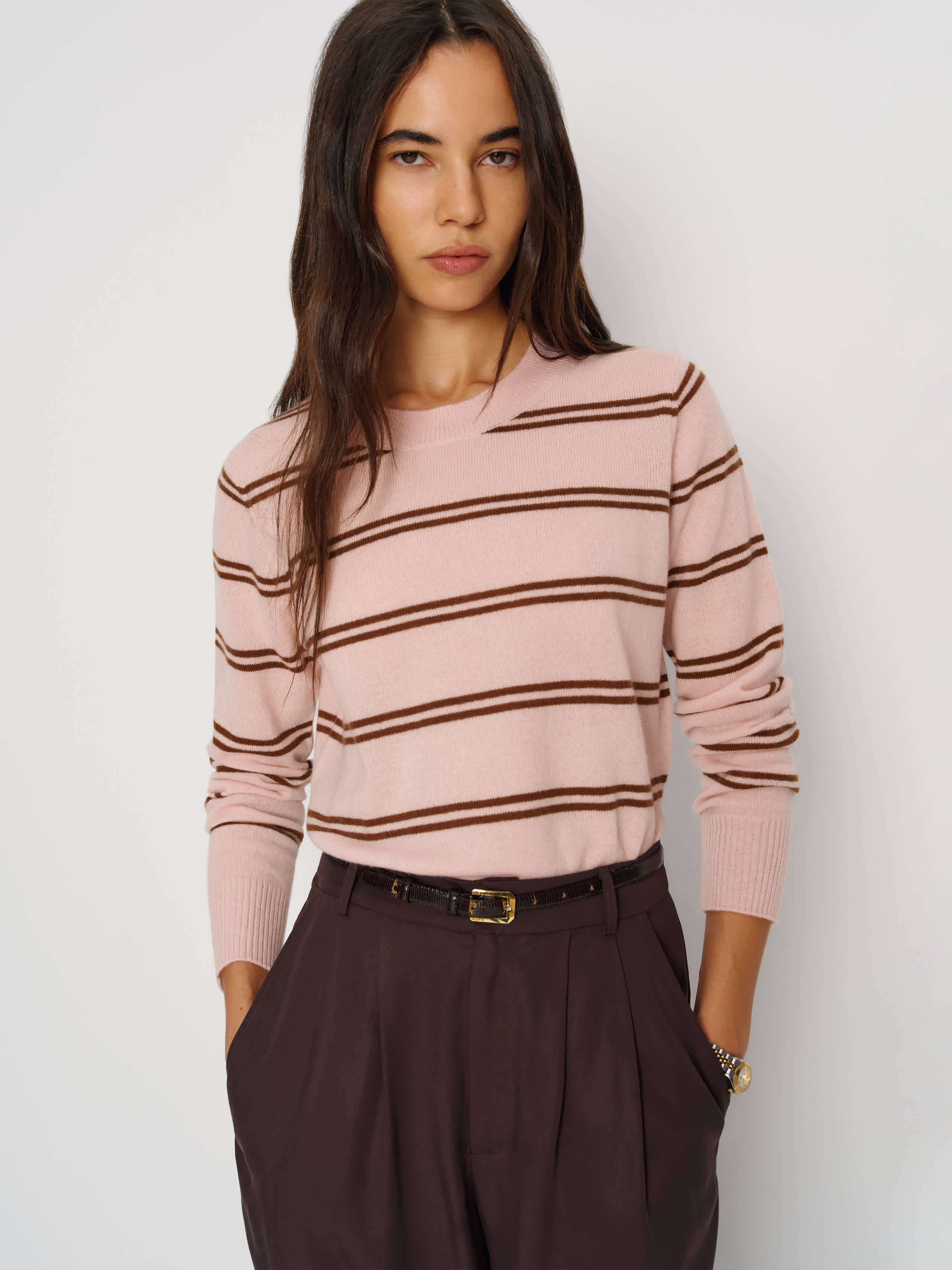 Reformation Nikki Cashmere Crew In Multi