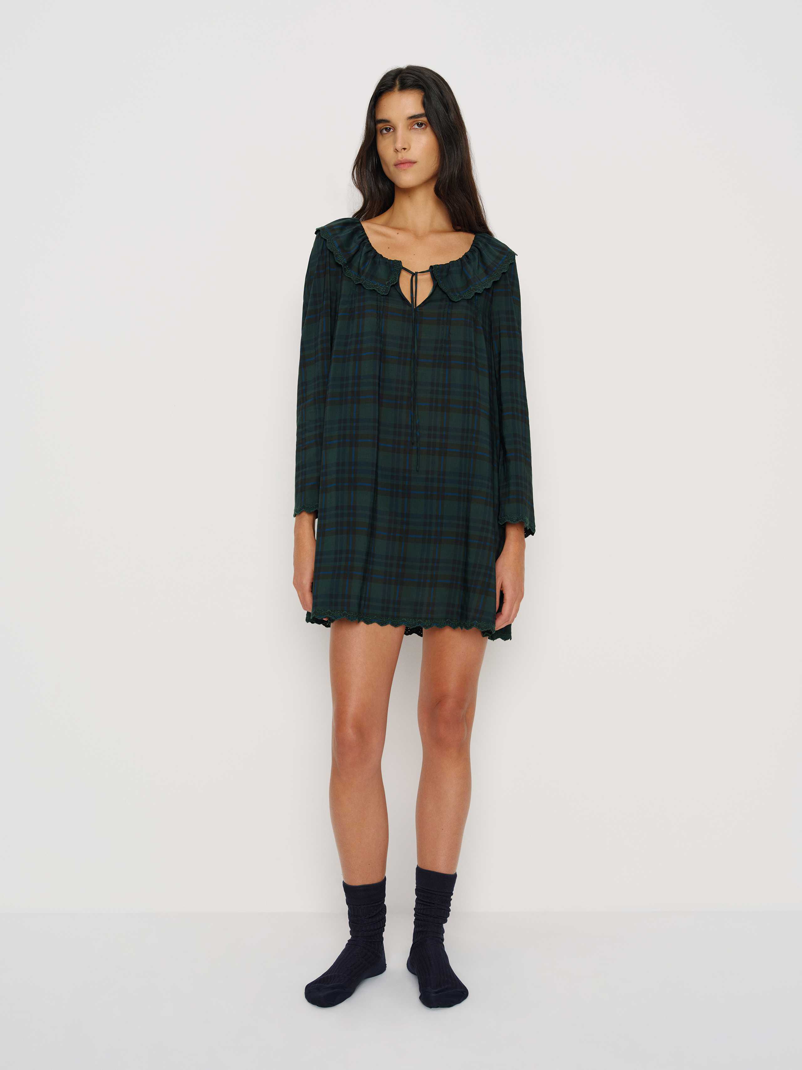 Reformation Madeline Sleep Dress In Green