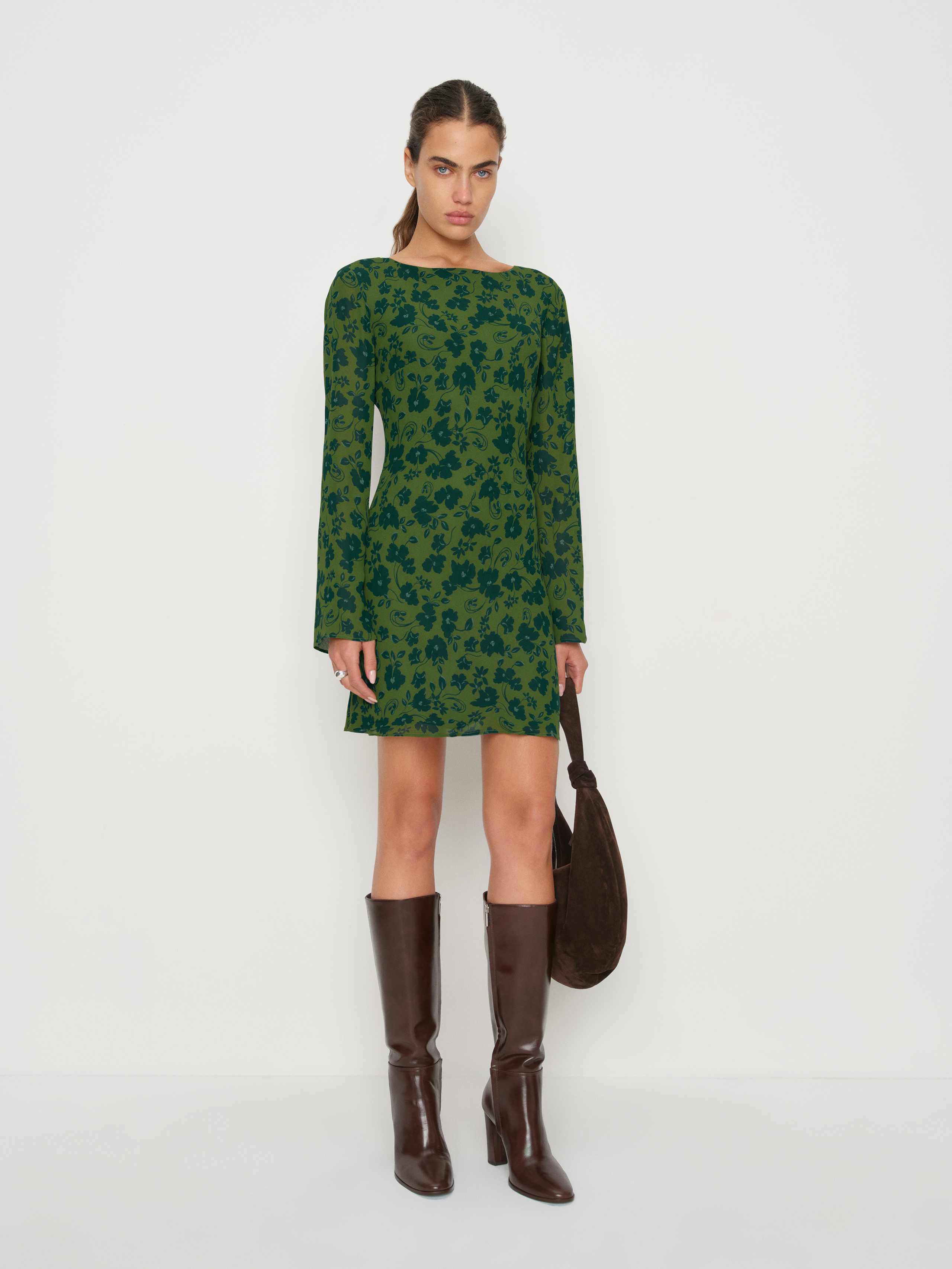 Reformation Esra Mini Dress In Multi