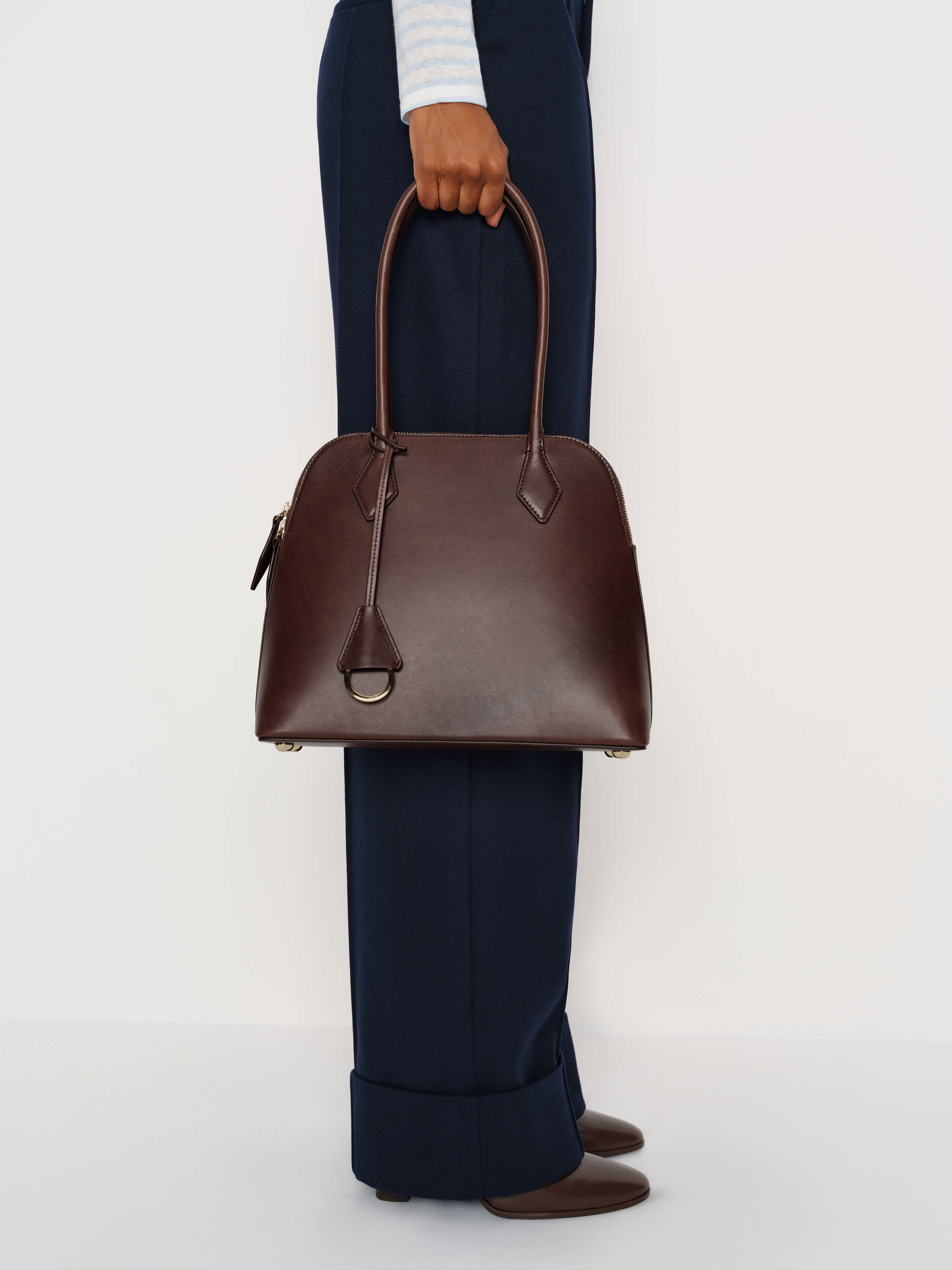 Reformation Camille Shoulder Bag In Brown