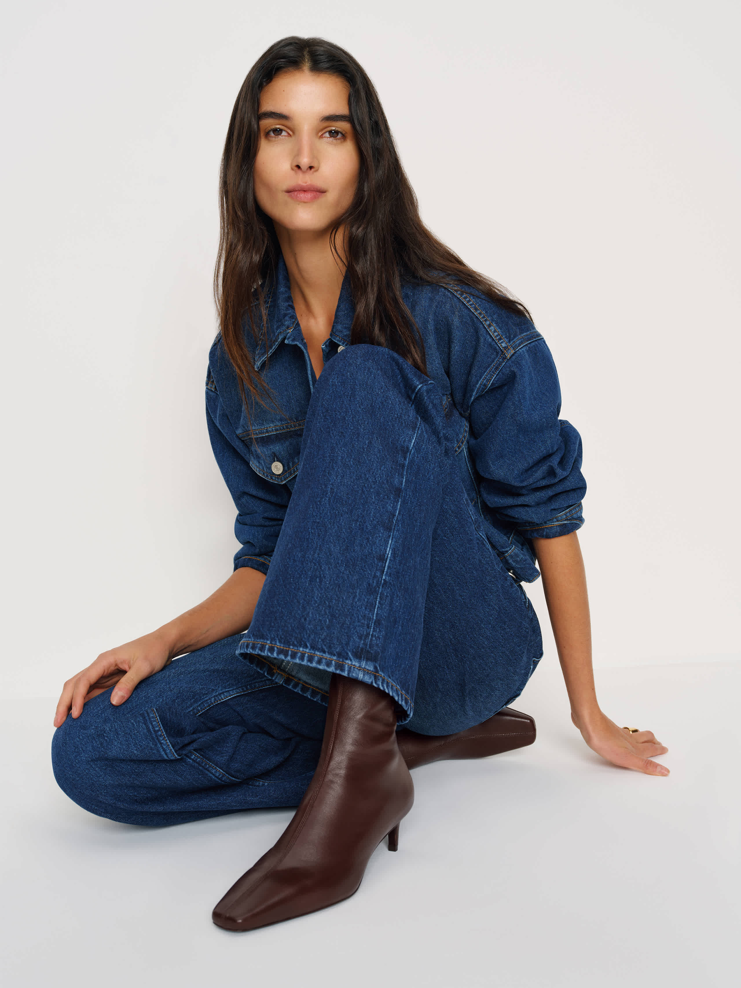 Reformation Remy Stretch Ankle Boot In Multi