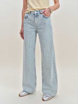 Jean large ample à taille basse Cary