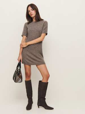 Mini-robe en cachemire Bell