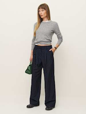 Pantalon à taille mi-haute Alex