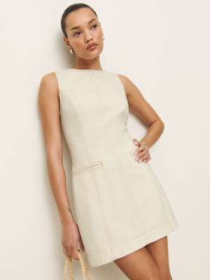 Mini-robe en denim Citron