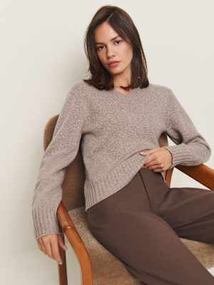 Pull col V en cachemire Dulce