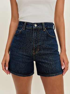 Saige High Rise 4” Jean Shorts