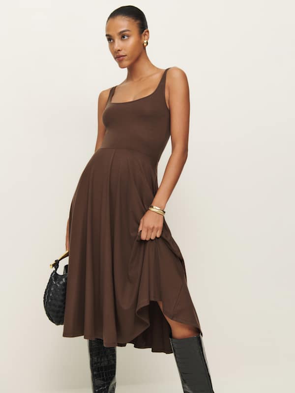 Robe en maille Rou - Café