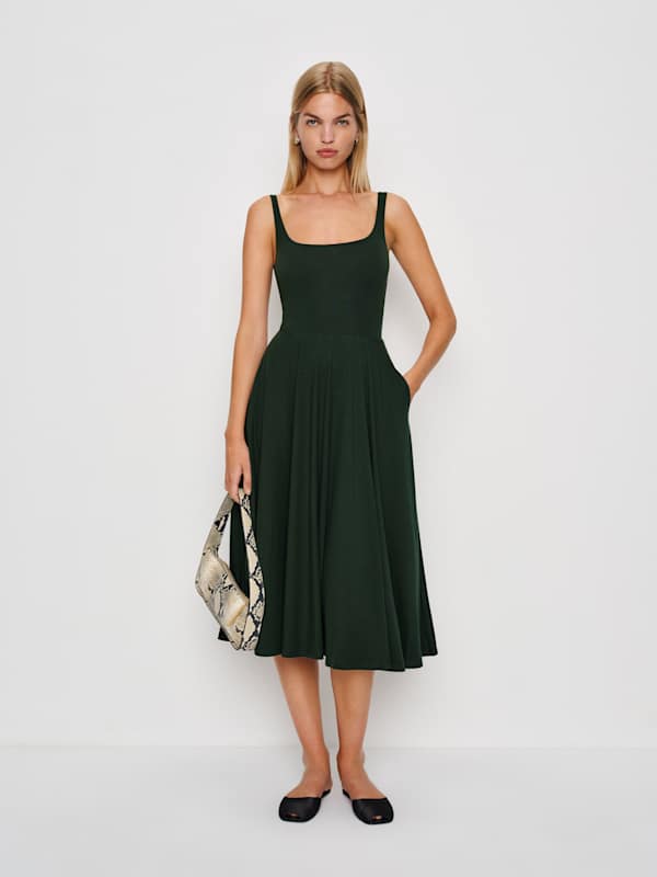 Robe en maille Rou - Vert forêt