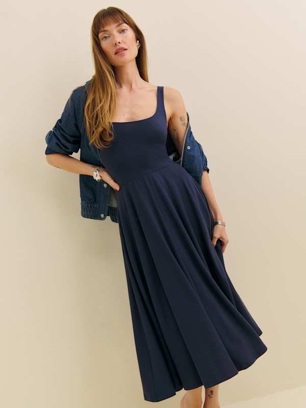 Robe en maille Rou - Bleu nuit