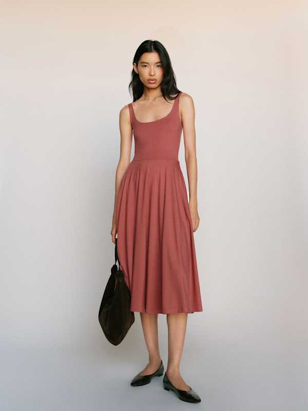 Rou Knit Dress - Rosewood