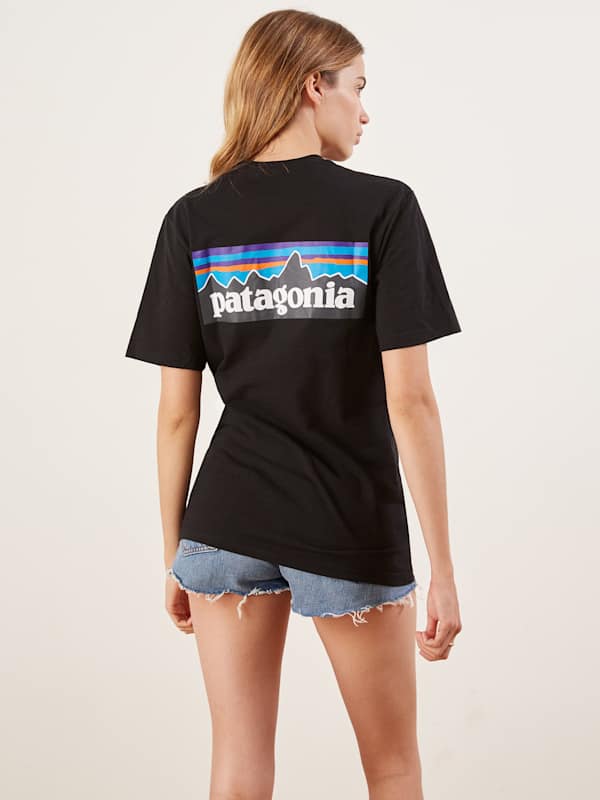 Patagonia Men's P-6 Logo Responsibili-tee - Black