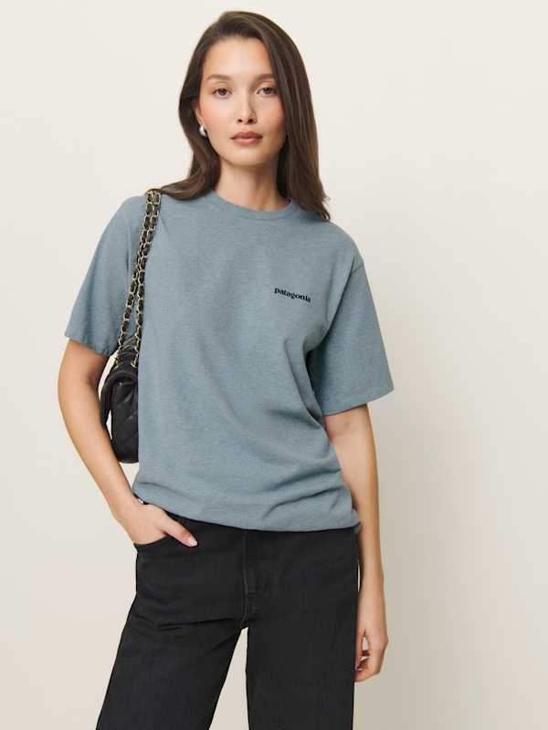 Patagonia Men's P-6 Logo Responsibili-tee - Thermal Blue