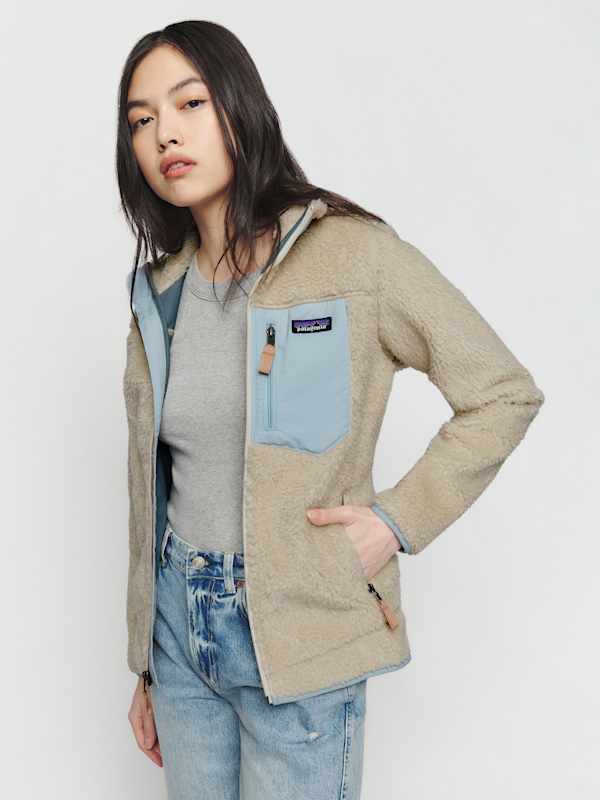 Patagonia Classic Retro X-jacket - Dark Natural/lago Blue